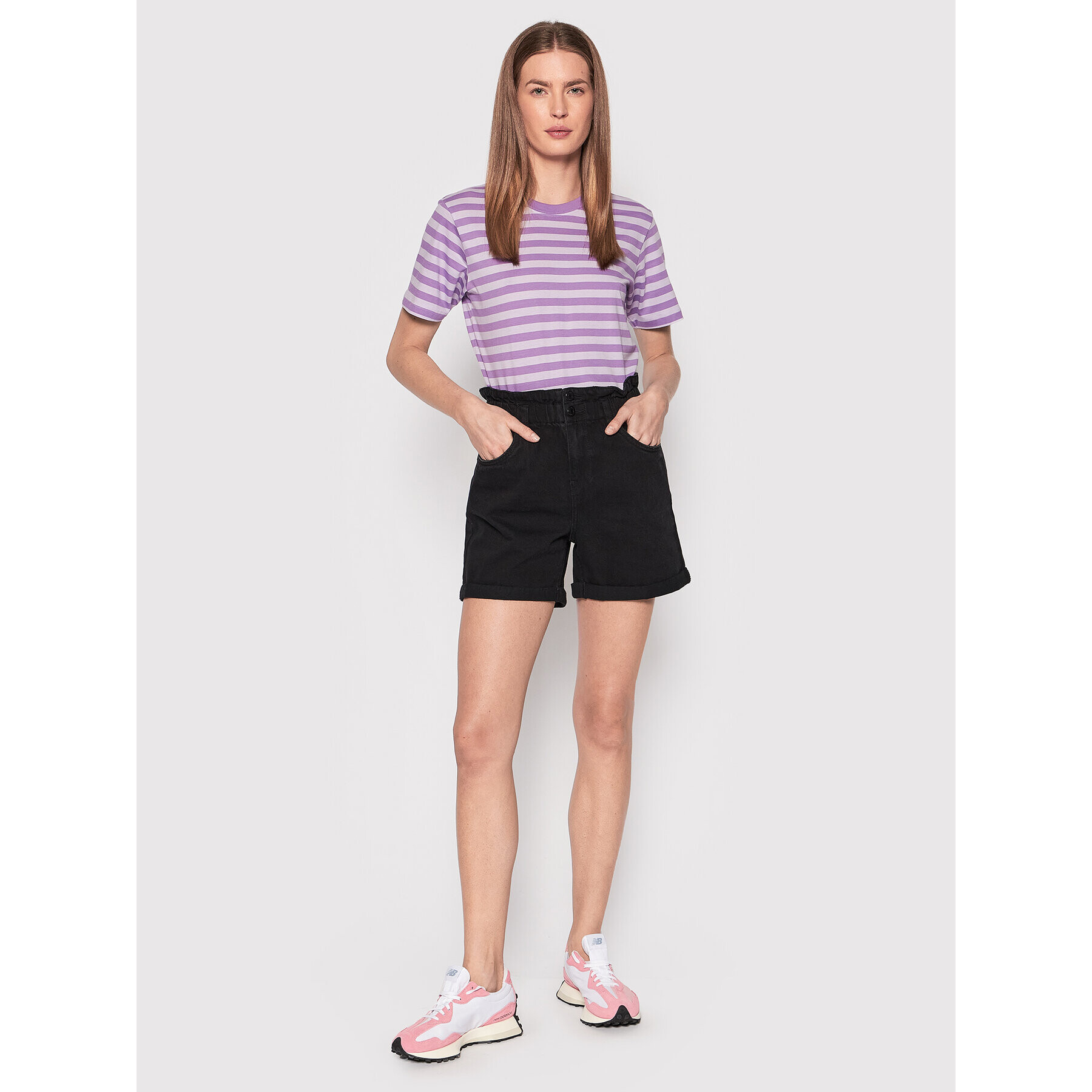 JJXX Тишърт Anna 12206644 Виолетов Regular Fit - Pepit.bg
