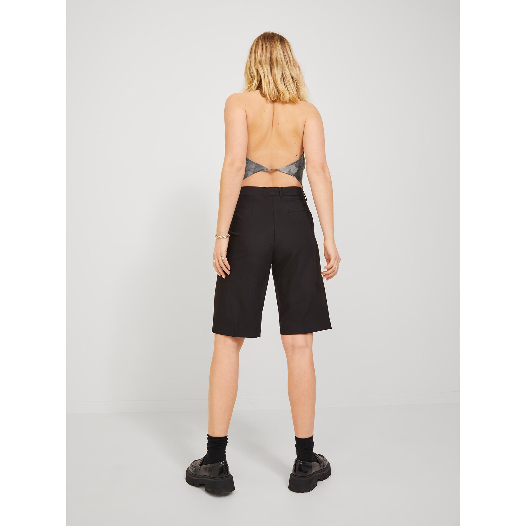 JJXX топ 12221687 Сив Cropped Fit - Pepit.bg