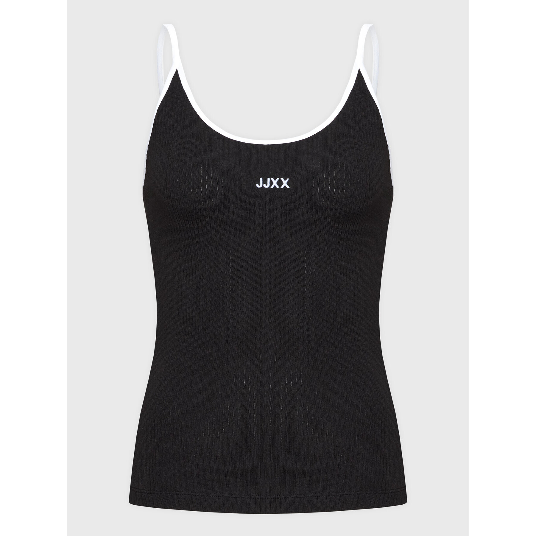 JJXX топ 12224665 Черен Rib Fit - Pepit.bg