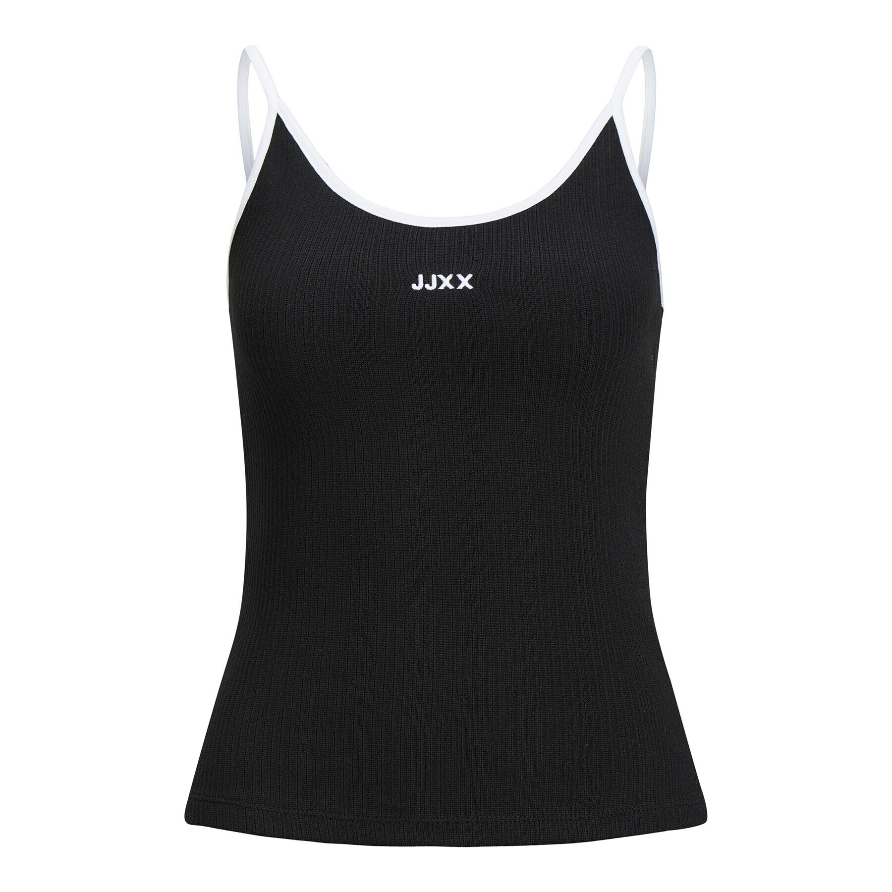 JJXX топ 12224665 Черен Rib Fit - Pepit.bg