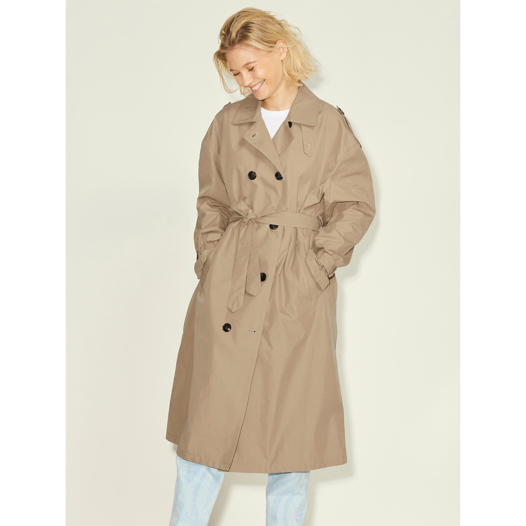 JJXX Тренч Choice 12201653 Бежов Regular Fit - Pepit.bg