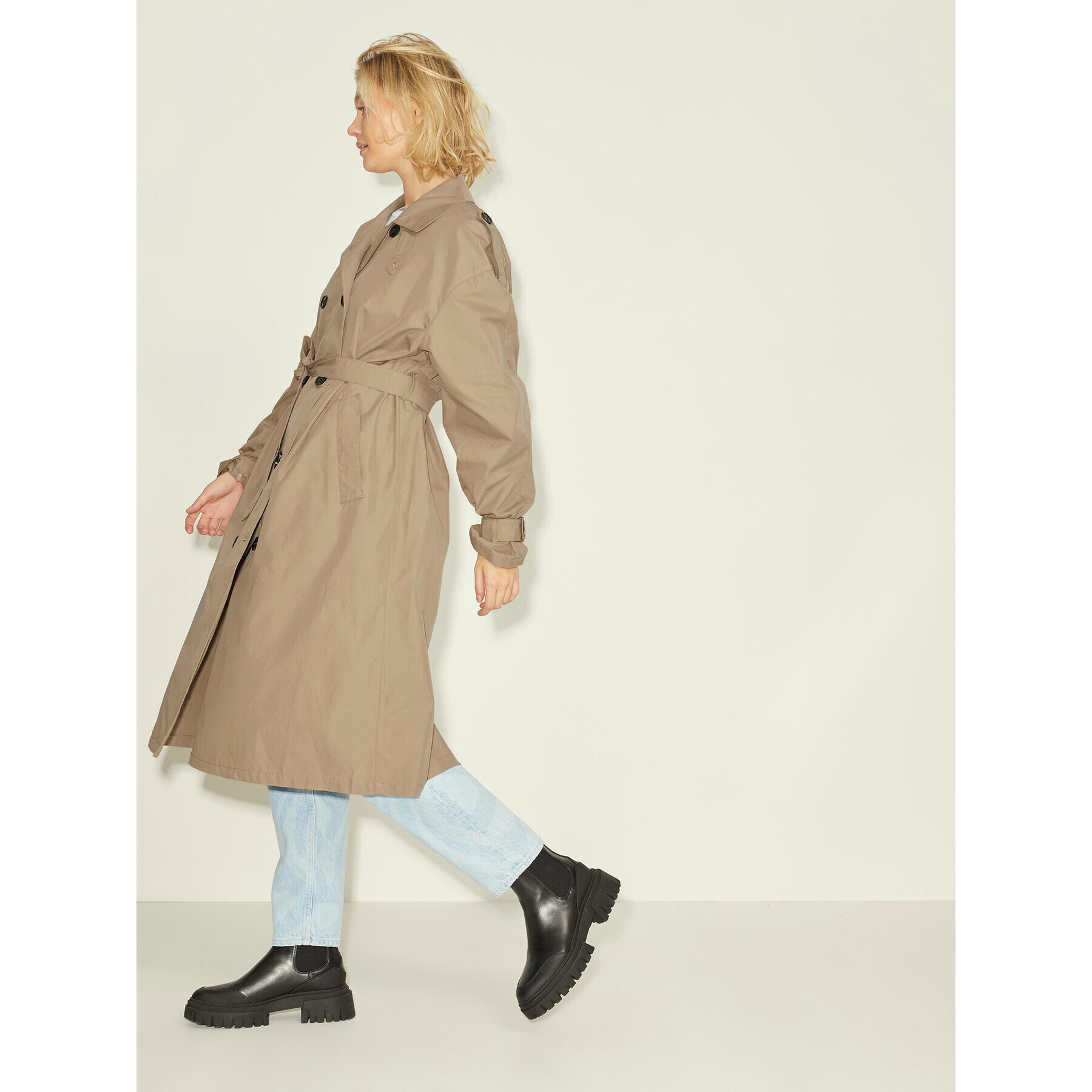 JJXX Тренч Choice 12201653 Бежов Regular Fit - Pepit.bg