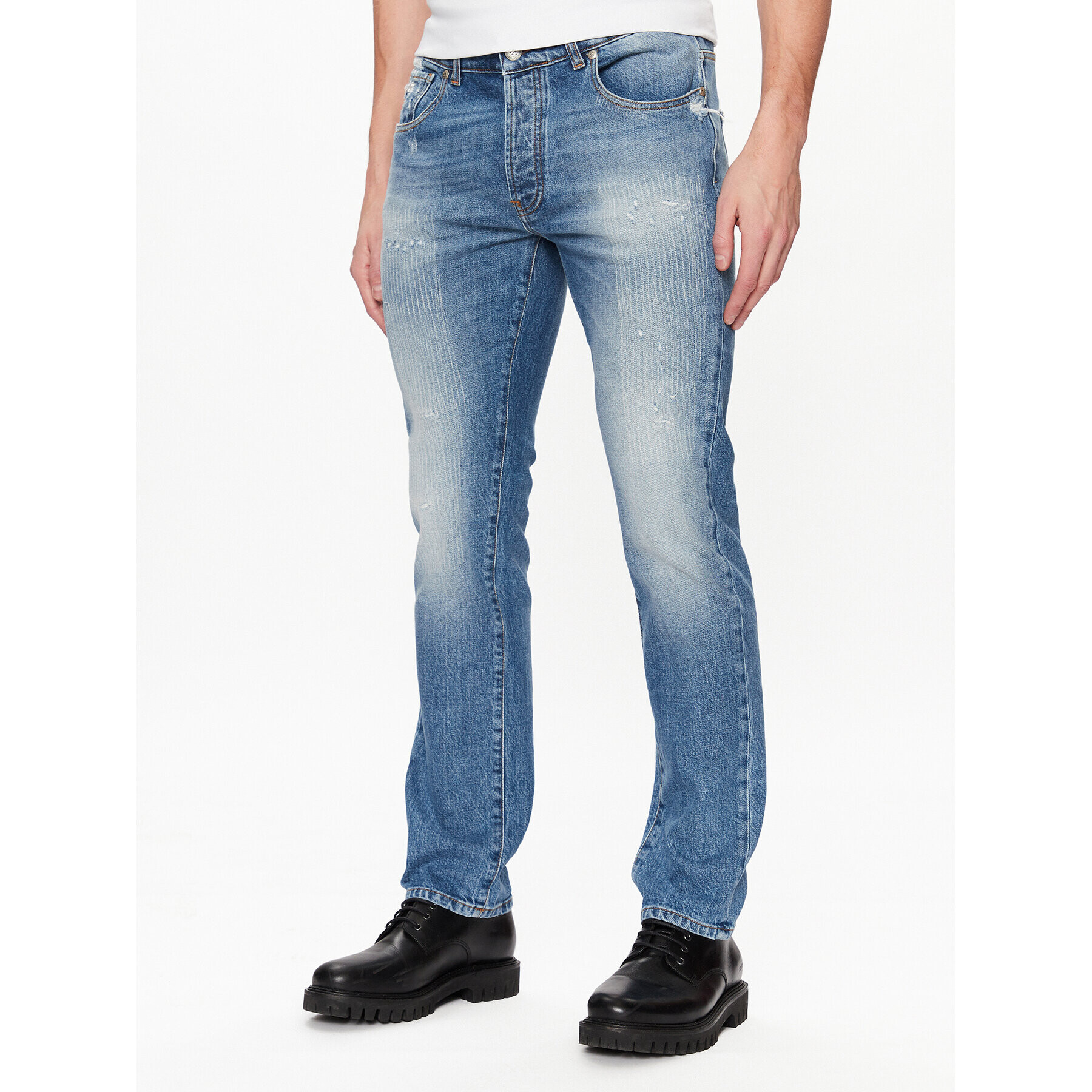 John Richmond Дънки RMP23146JE Син Skinny Fit - Pepit.bg