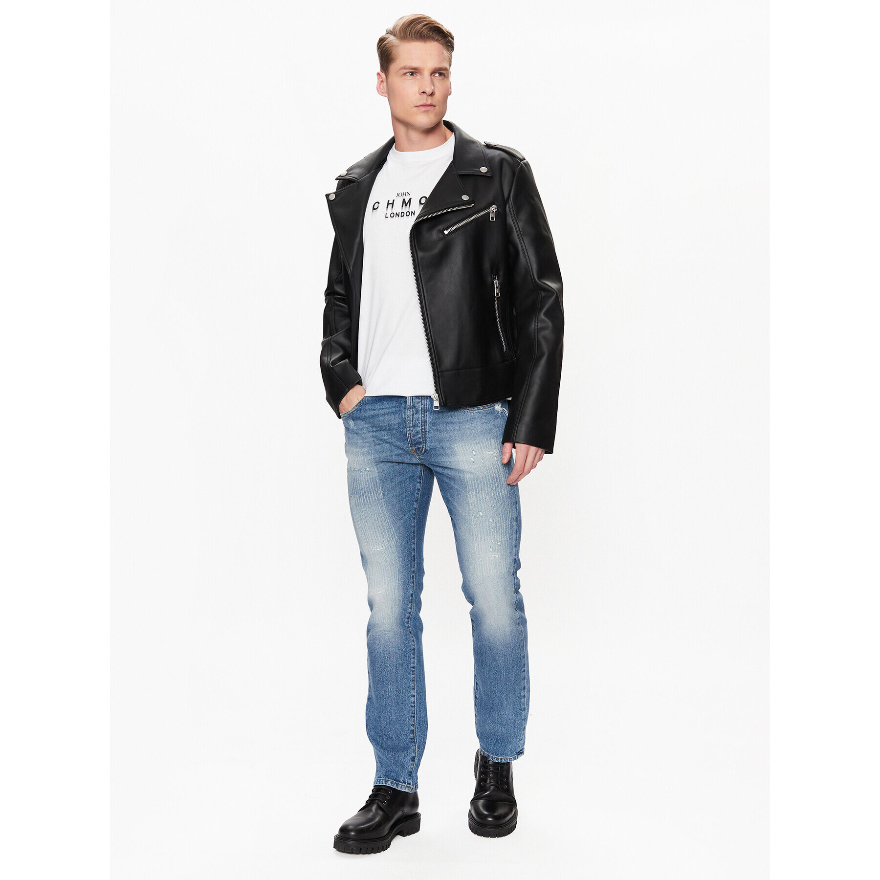 John Richmond Дънки RMP23146JE Син Skinny Fit - Pepit.bg