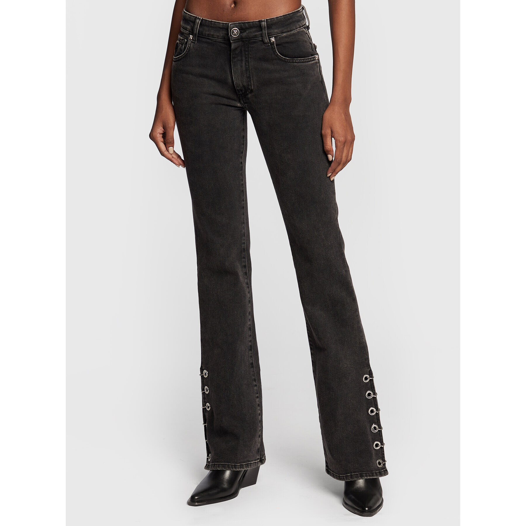 John Richmond Дънки RWA22216JE Черен Regular Fit - Pepit.bg