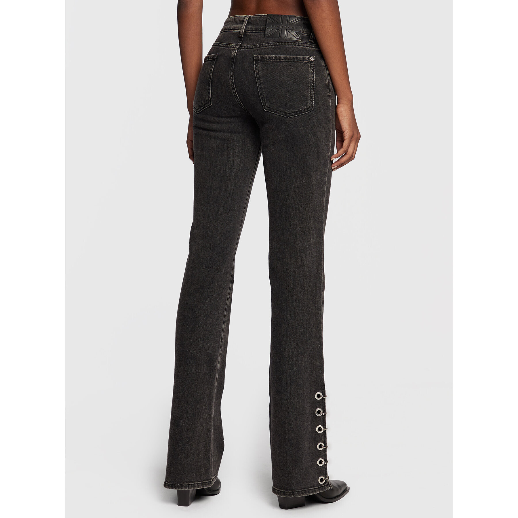 John Richmond Дънки RWA22216JE Черен Regular Fit - Pepit.bg