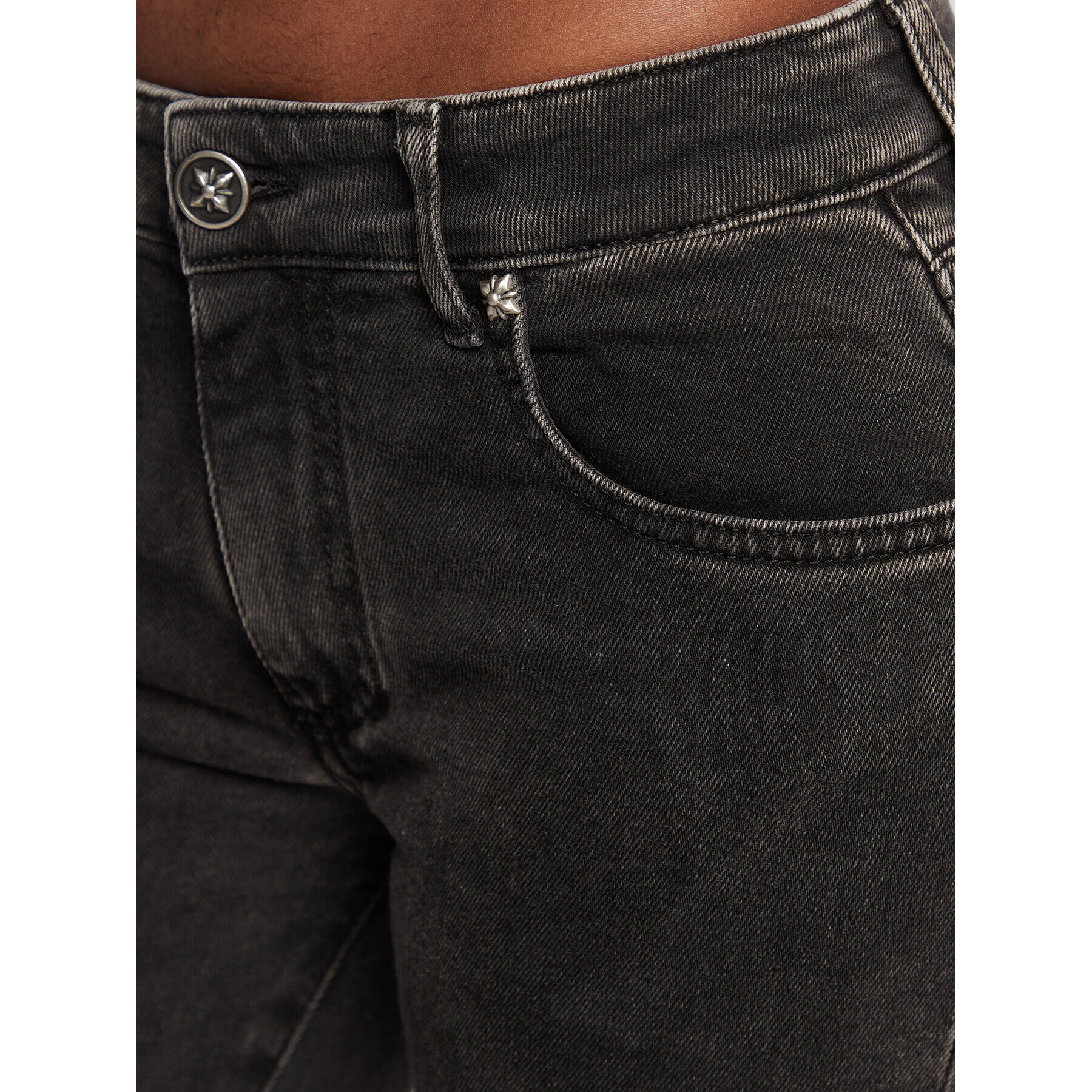 John Richmond Дънки RWA22216JE Черен Regular Fit - Pepit.bg