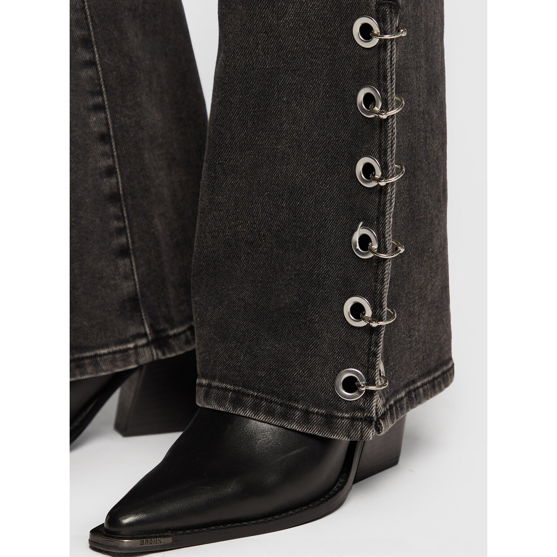 John Richmond Дънки RWA22216JE Черен Regular Fit - Pepit.bg