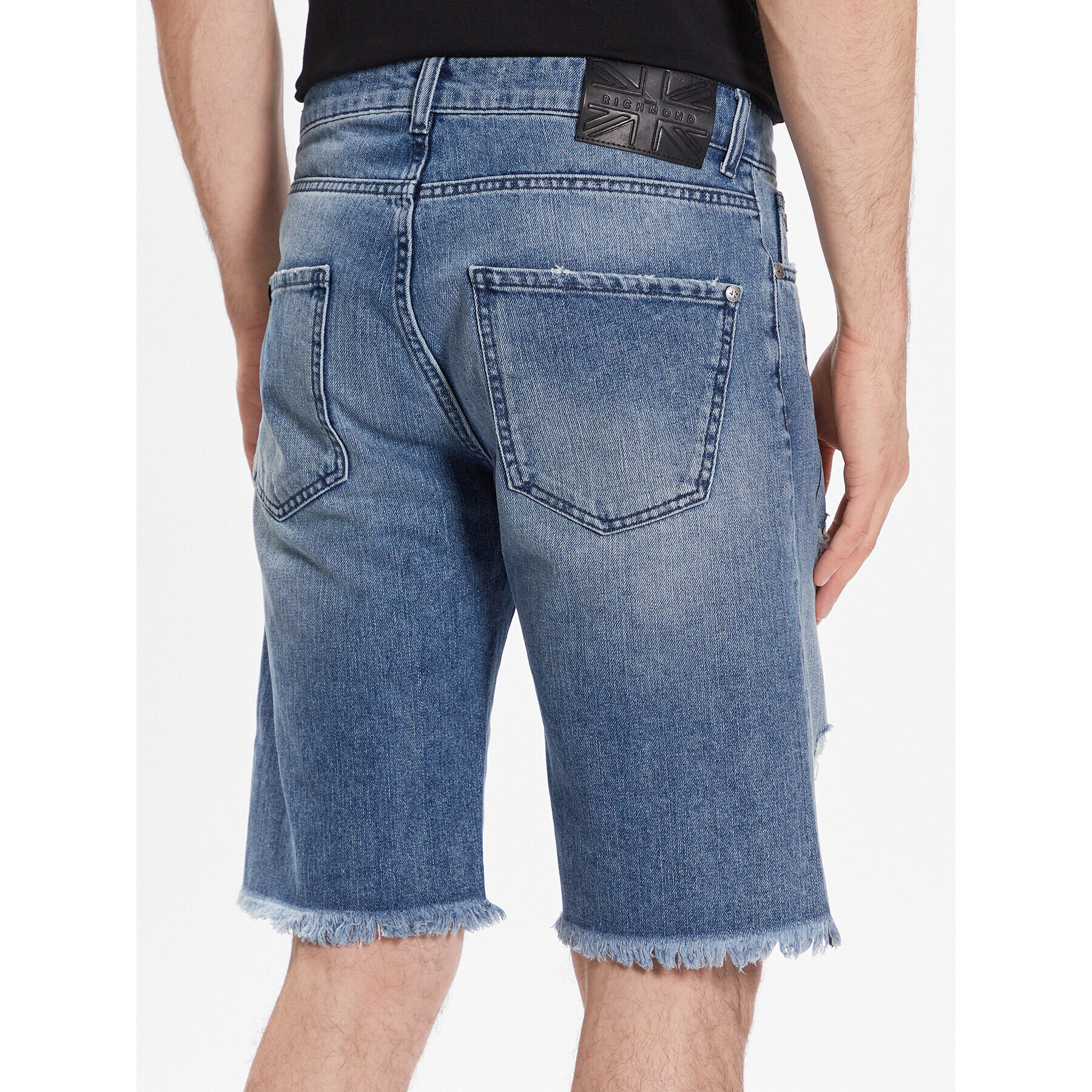 John Richmond Дънкови шорти Bermuda RMP23077BE Син Regular Fit - Pepit.bg