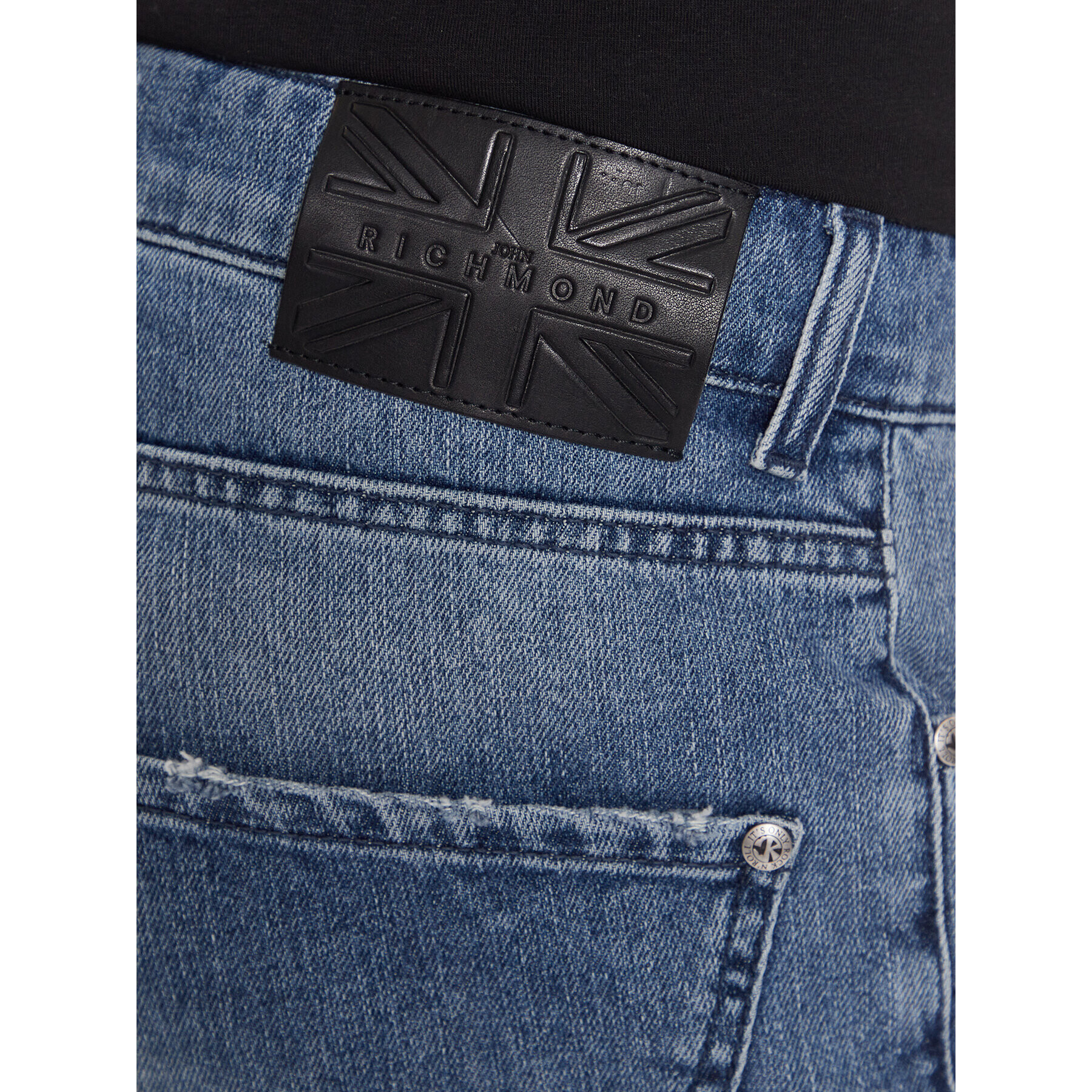 John Richmond Дънкови шорти Bermuda RMP23077BE Син Regular Fit - Pepit.bg