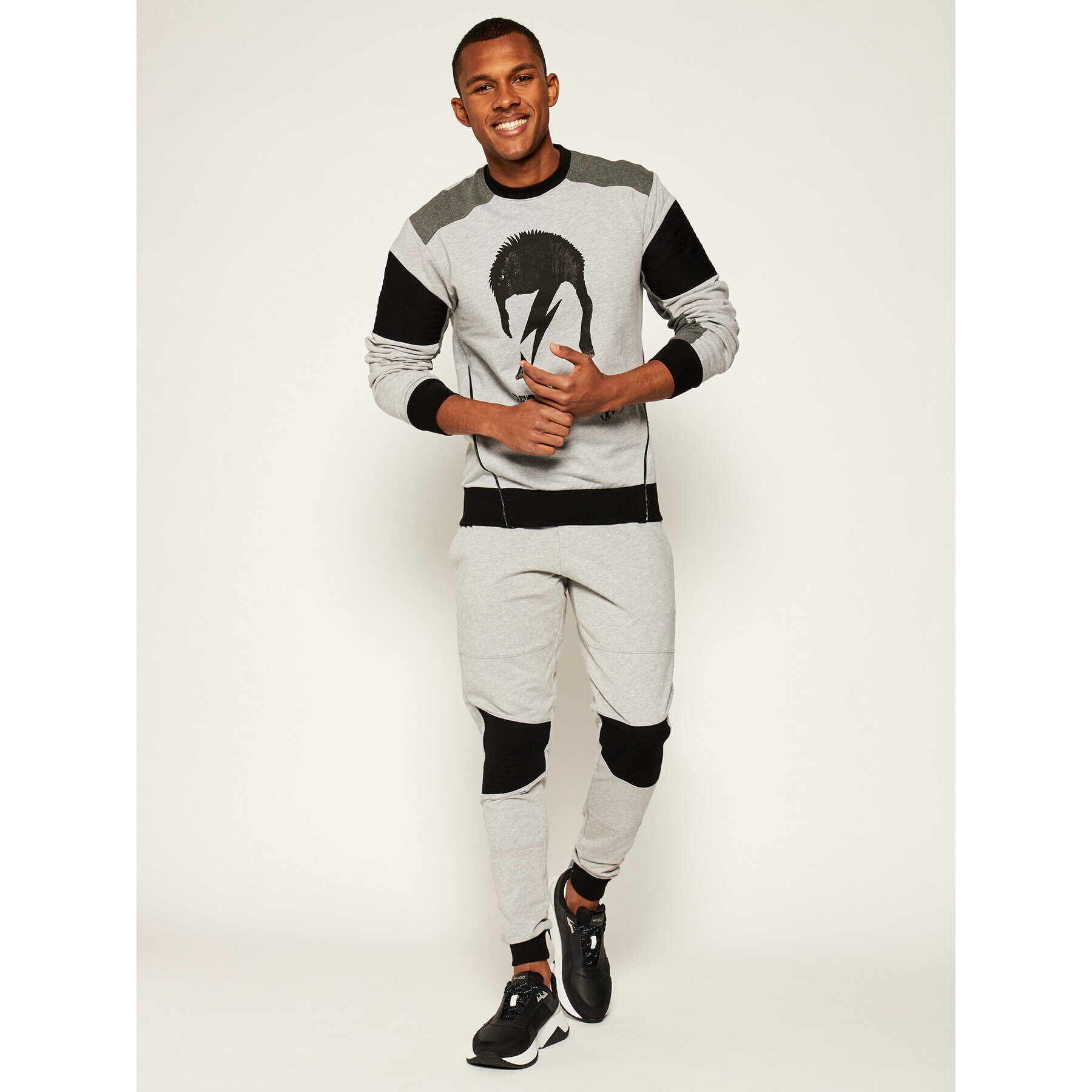 John Richmond Долнище анцуг Pompey UMA19034PA Сив Regular Fit - Pepit.bg
