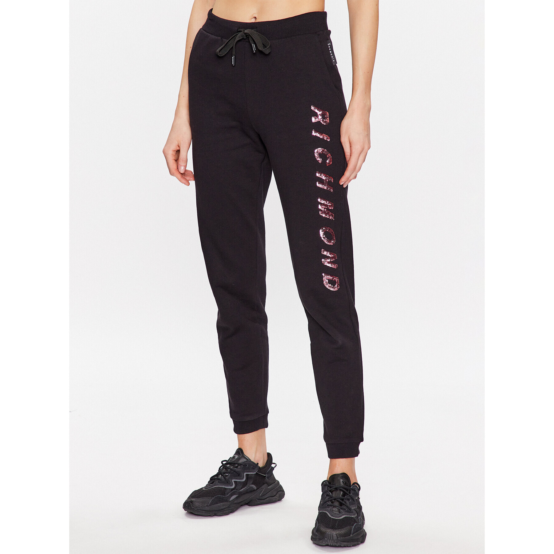 John Richmond Долнище анцуг UWP23044PA Черен Classic Fit - Pepit.bg