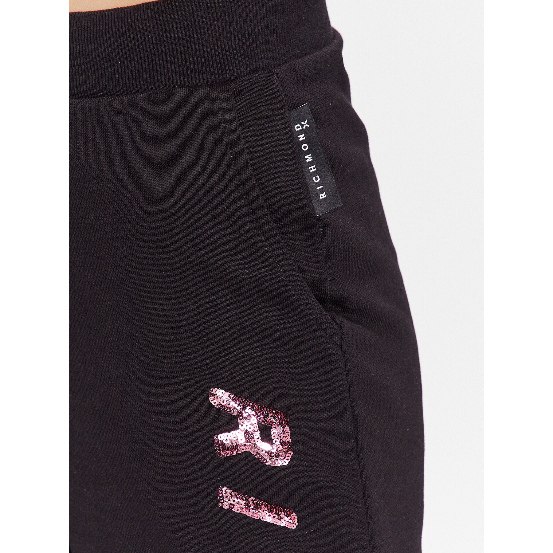 John Richmond Долнище анцуг UWP23044PA Черен Classic Fit - Pepit.bg
