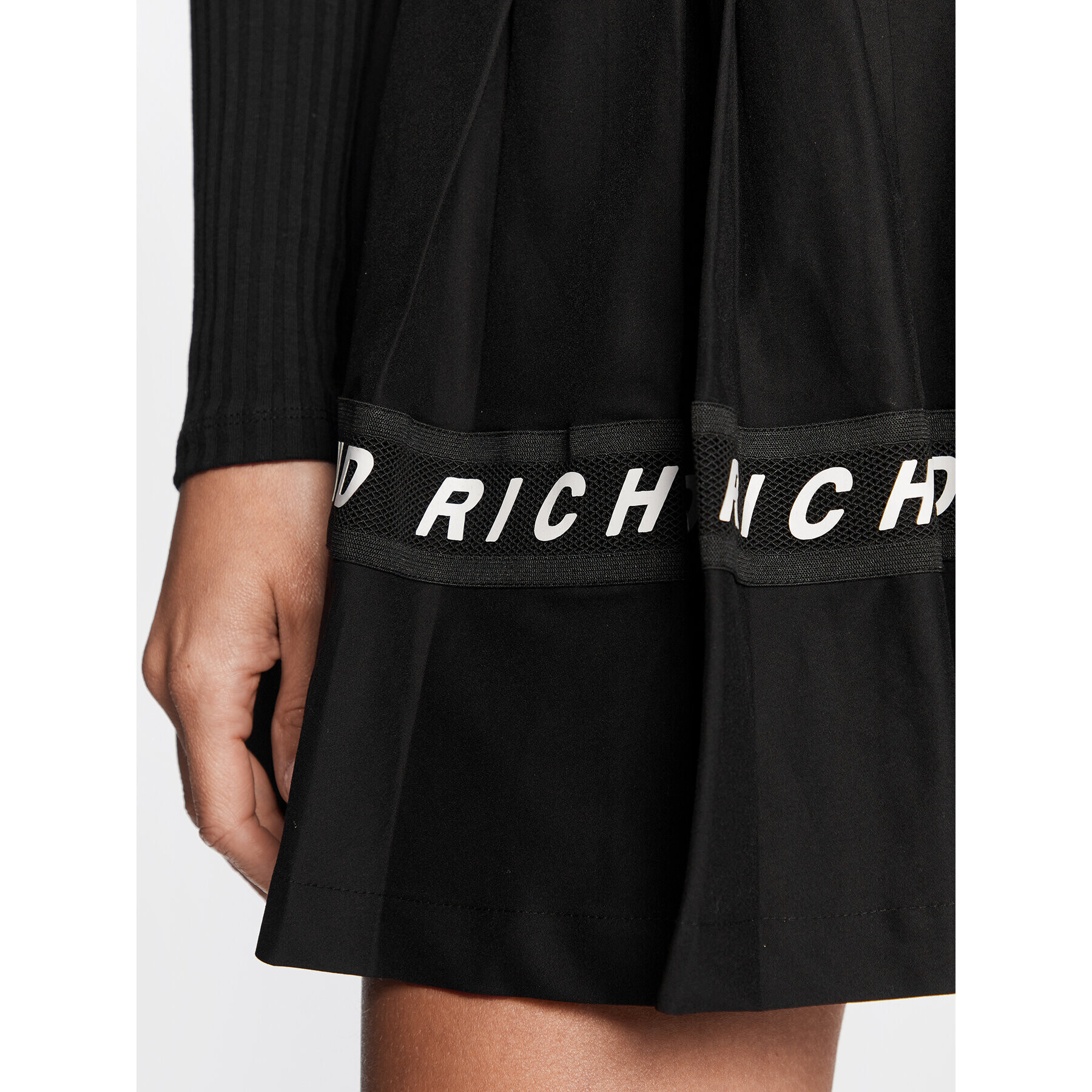 John Richmond Мини пола UWP23002GO Черен Modern Fit - Pepit.bg
