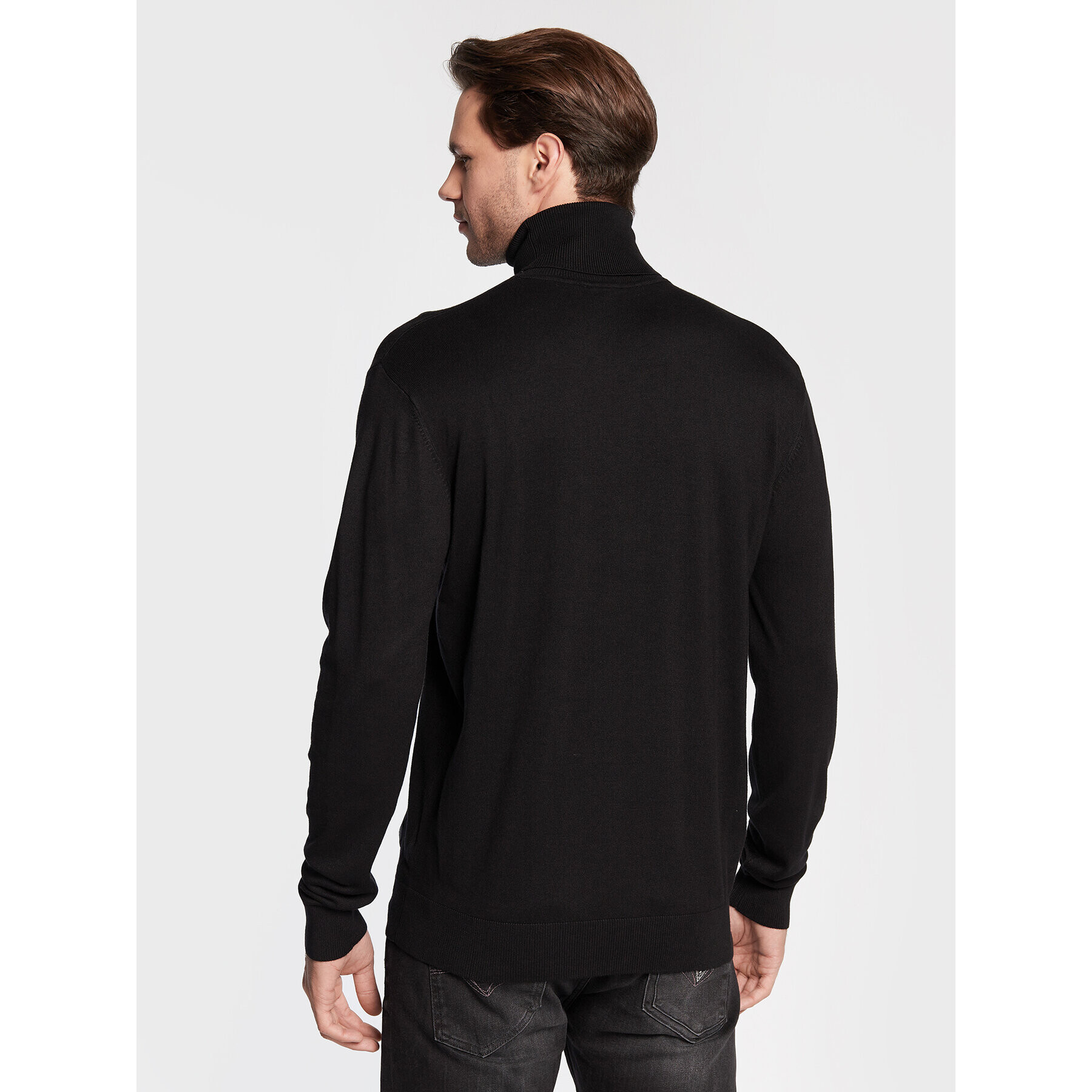 John Richmond Поло RMA22216LU Черен Slim Fit - Pepit.bg