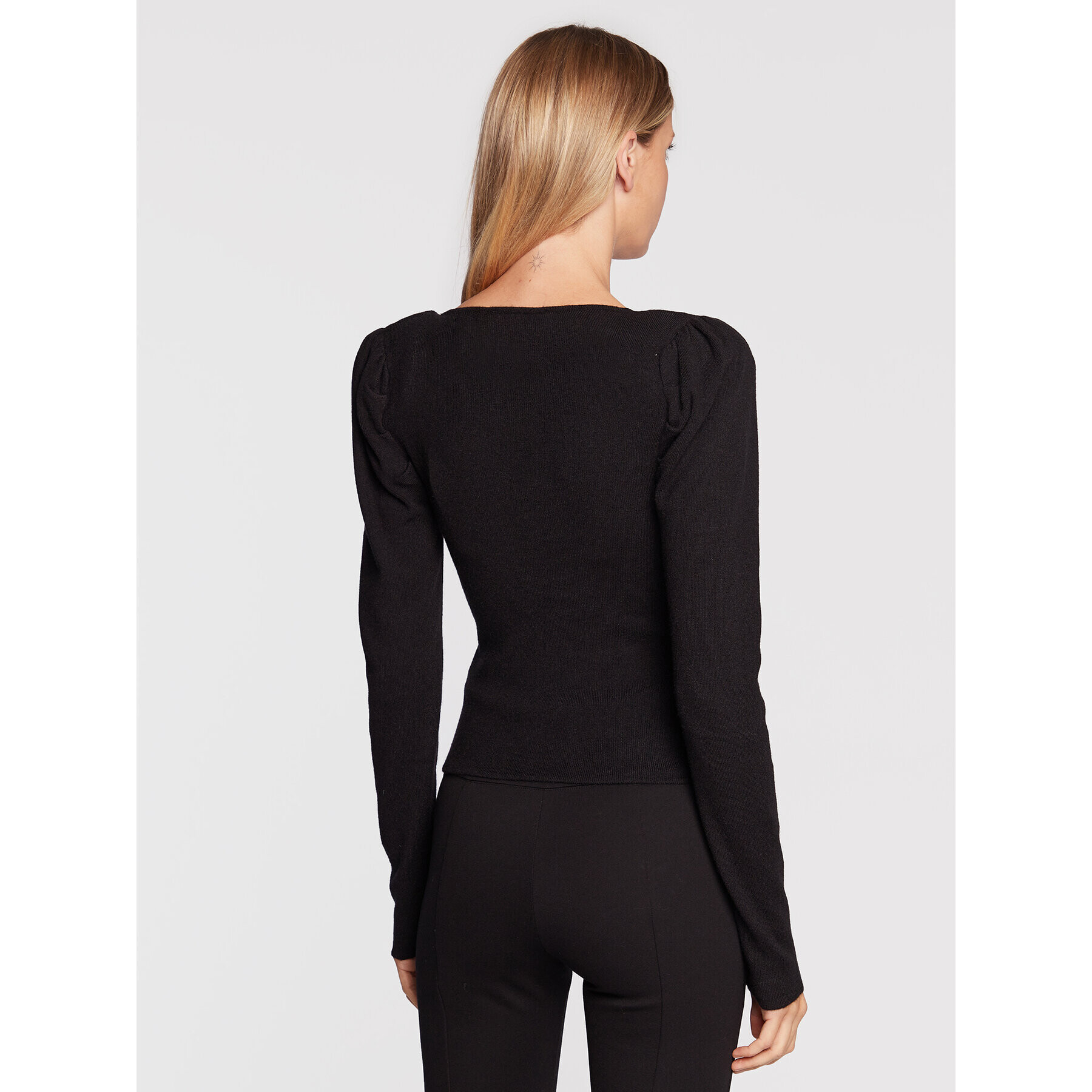 John Richmond Пуловер RWA22335MA Черен Slim Fit - Pepit.bg