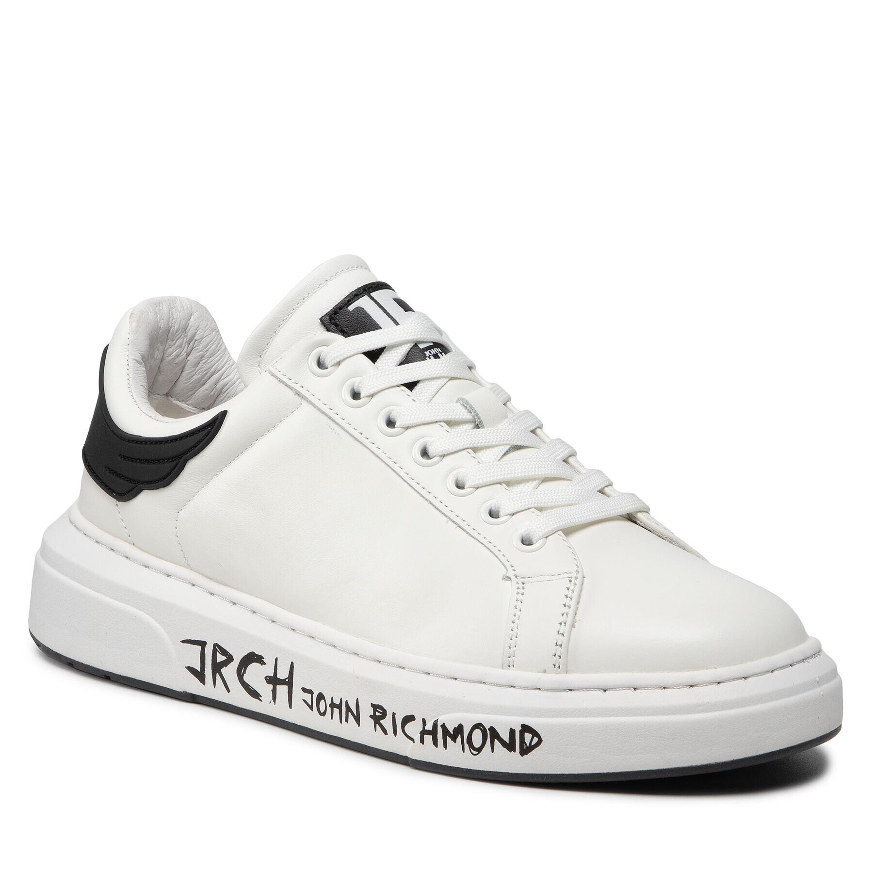 John Richmond Сникърси 12228/CP A Бял - Pepit.bg