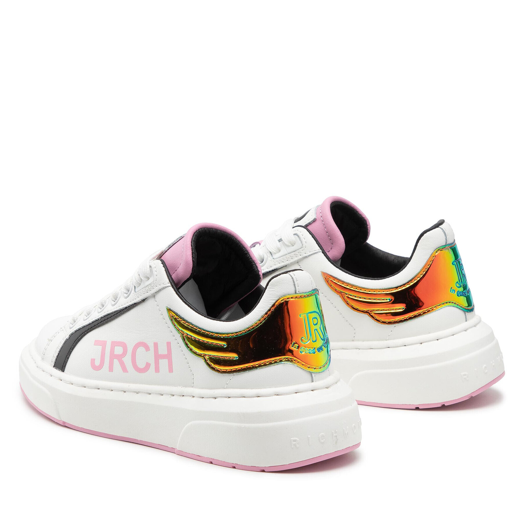 John Richmond Сникърси 14115/CP C Бял - Pepit.bg