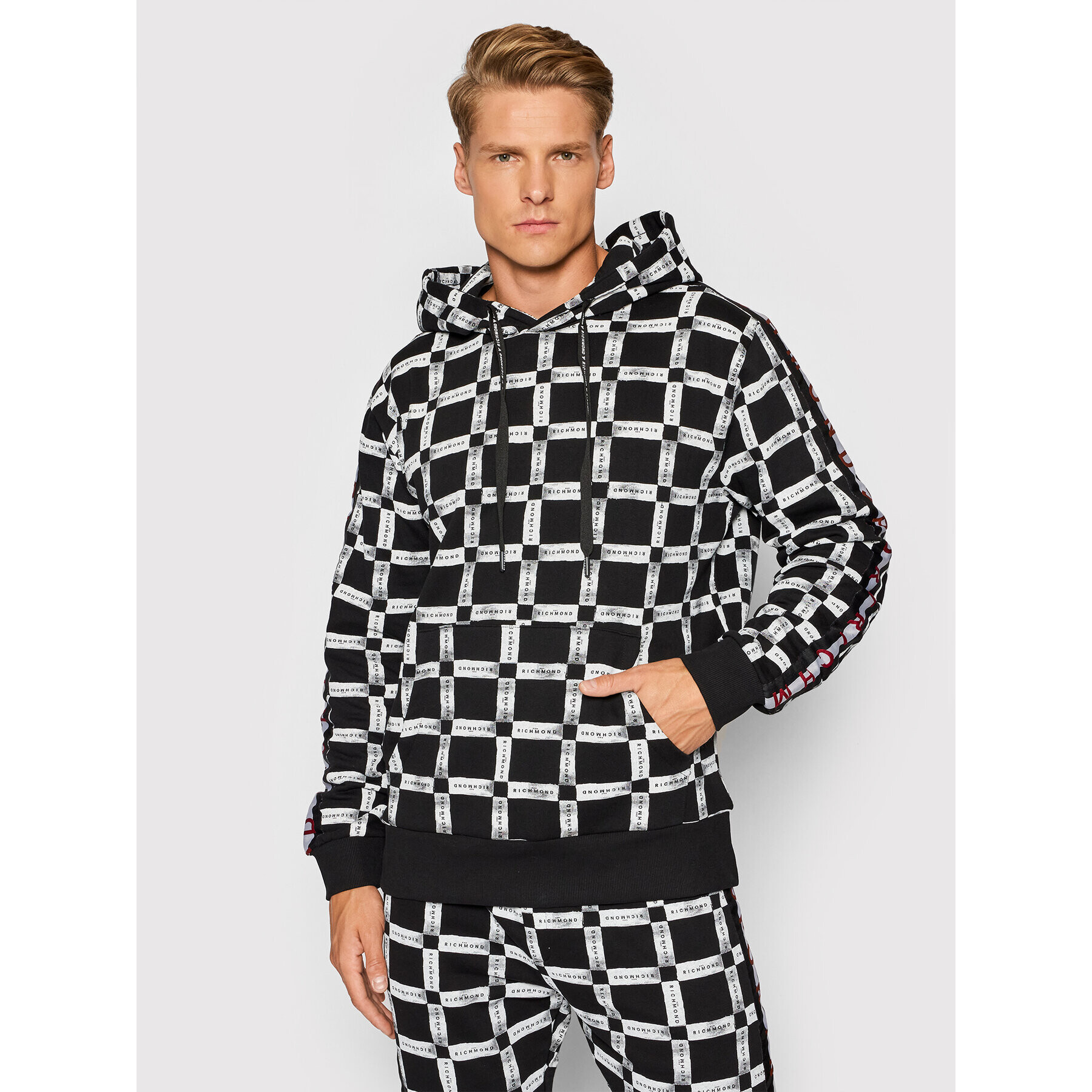 John Richmond Суитшърт Fonnes UMA21068FE Черен Regular Fit - Pepit.bg