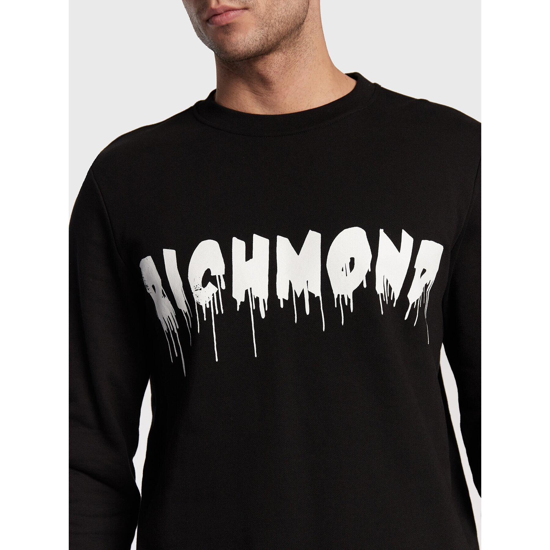 John Richmond Суитшърт RMA22071FE Черен Regular Fit - Pepit.bg