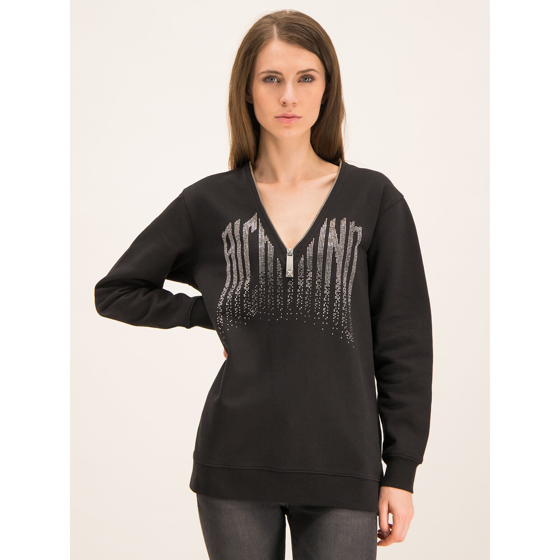 John Richmond Суитшърт Ryley RWA19206FE Черен Regular Fit - Pepit.bg