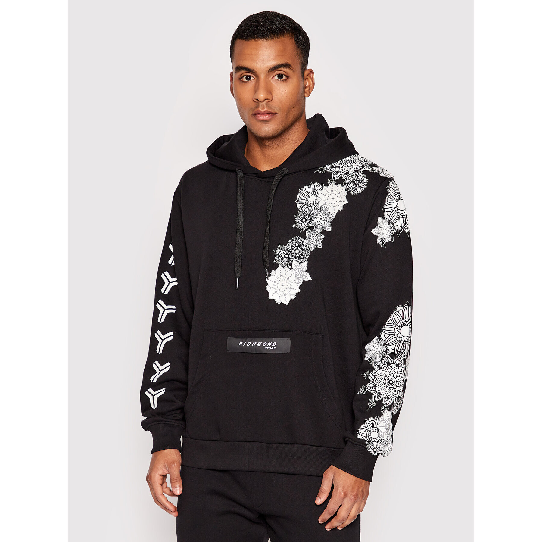 John Richmond Суитшърт UMA22047FE Черен Regular Fit - Pepit.bg