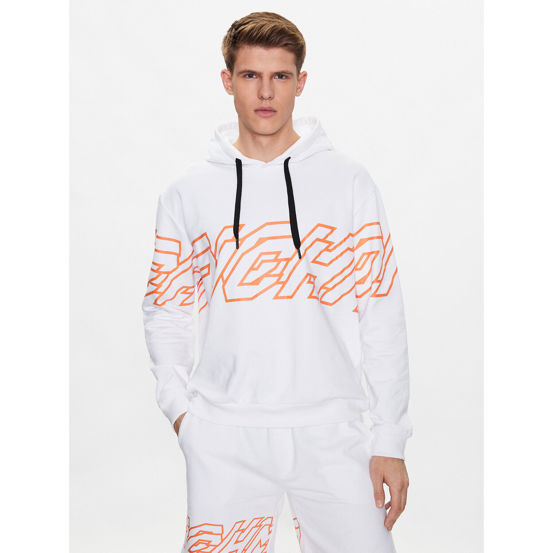 John Richmond Суитшърт UMP23015FE Бял Regular Fit - Pepit.bg