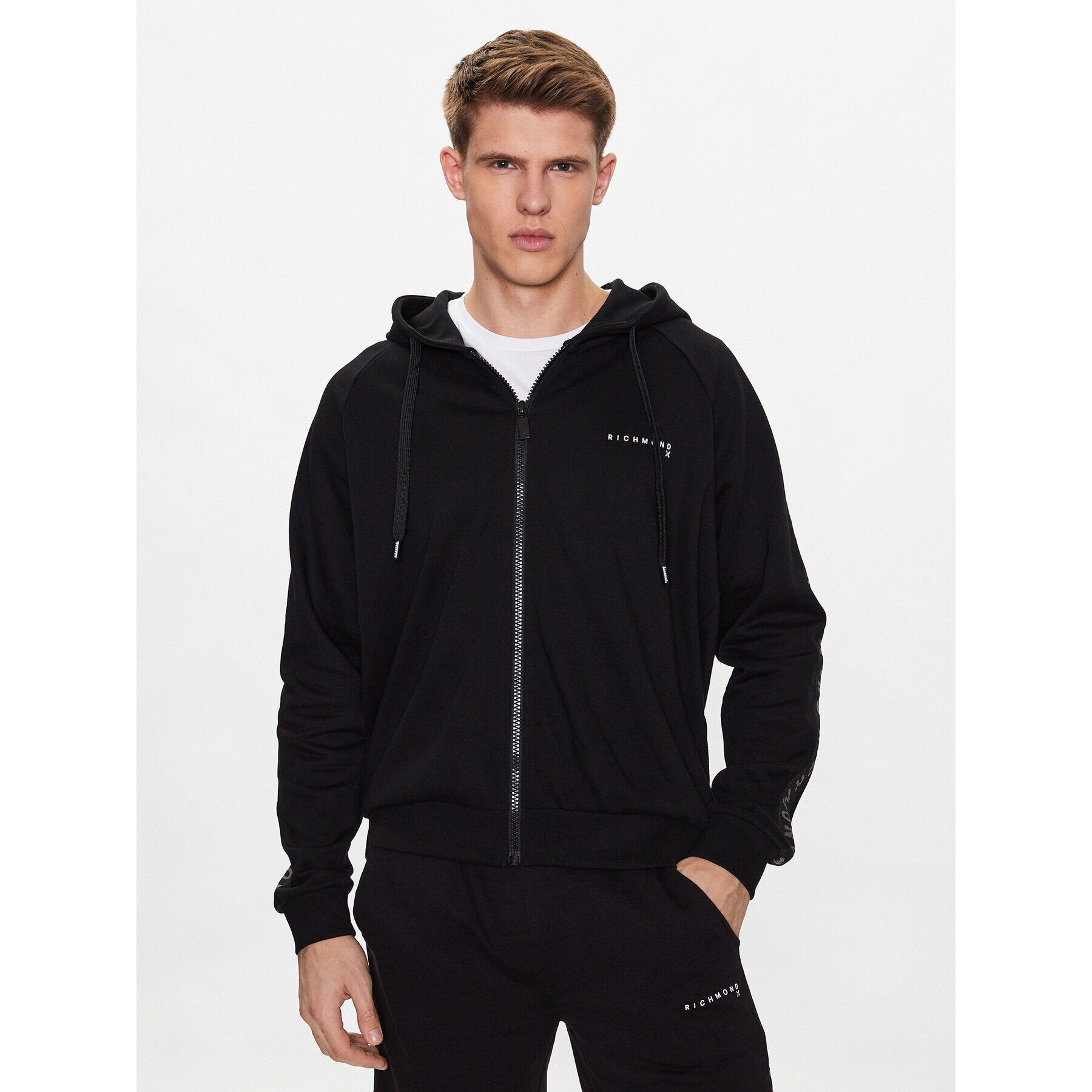 John Richmond Суитшърт UMP23036FE Черен Regular Fit - Pepit.bg