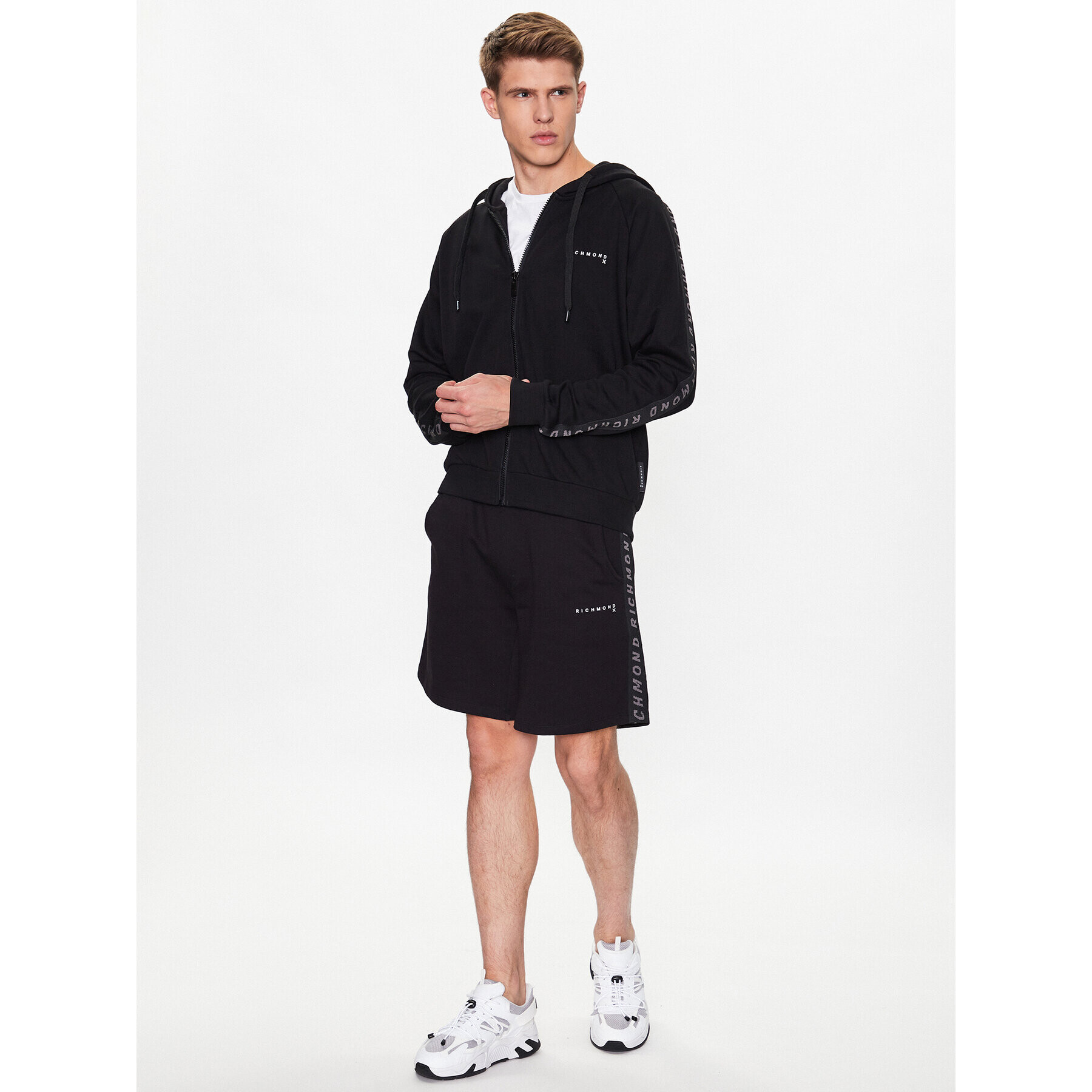 John Richmond Суитшърт UMP23036FE Черен Regular Fit - Pepit.bg