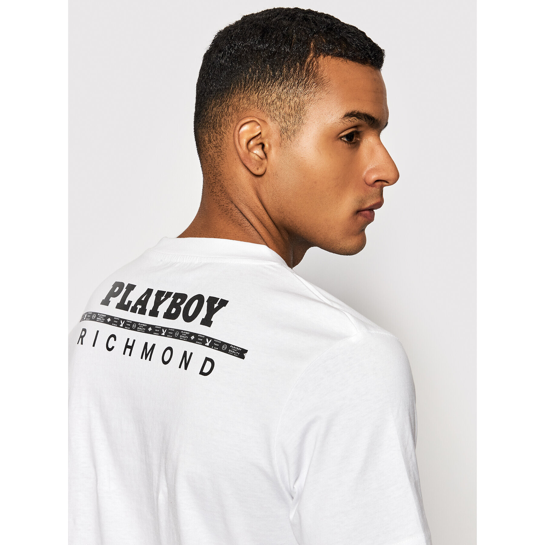 John Richmond Тишърт HMP22140TS Бял Regular Fit - Pepit.bg
