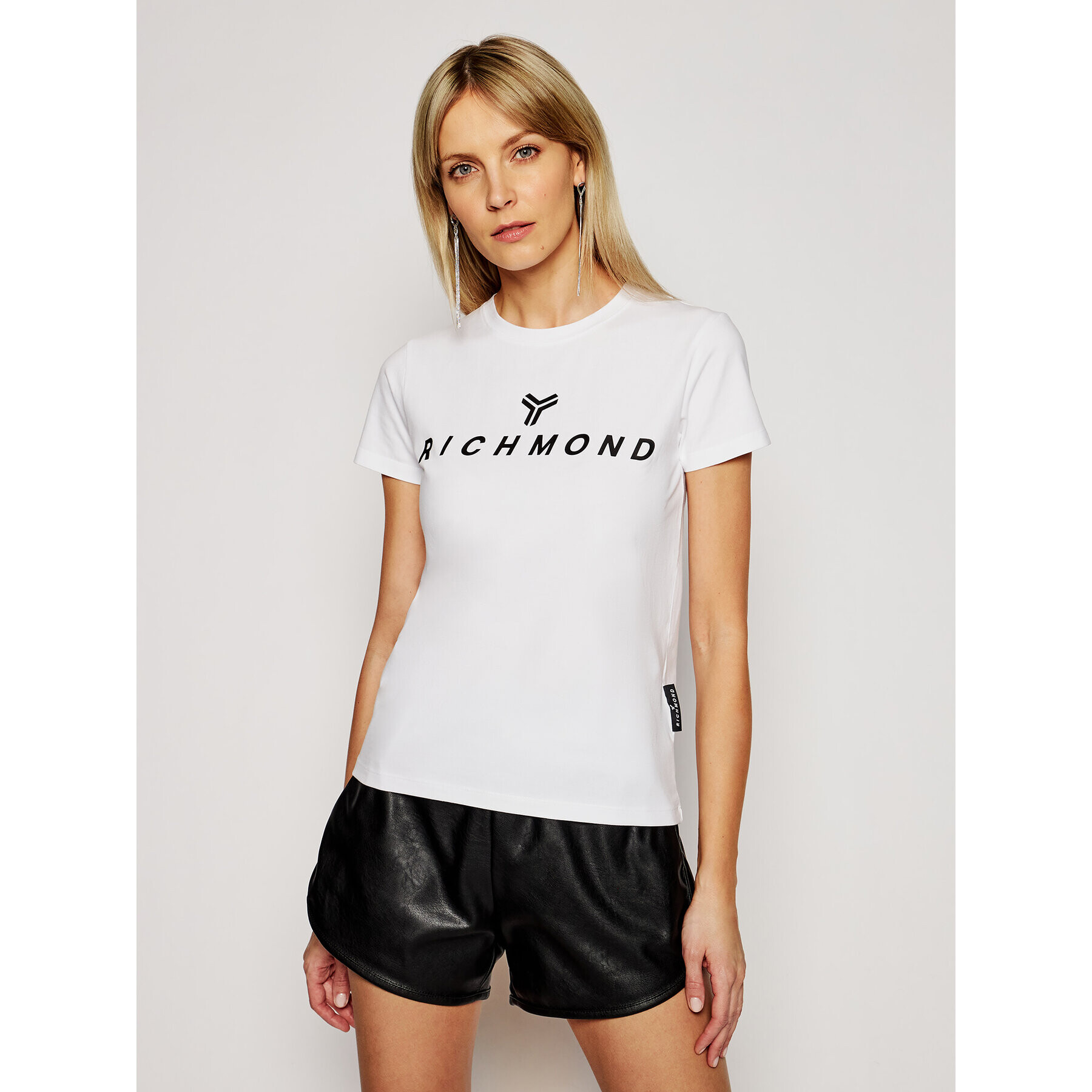 John Richmond Тишърт Katya UWP21018TS Бял Regular Fit - Pepit.bg