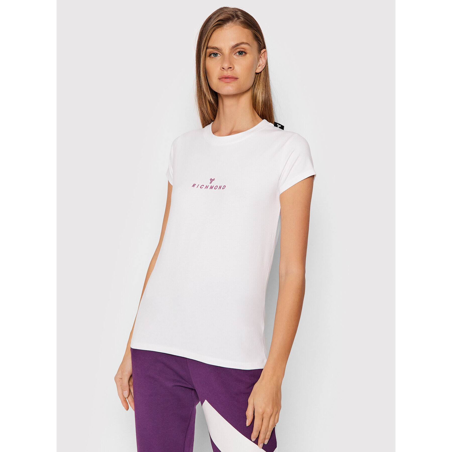 John Richmond Тишърт Lahaina UWA21017TS Бял Regular Fit - Pepit.bg