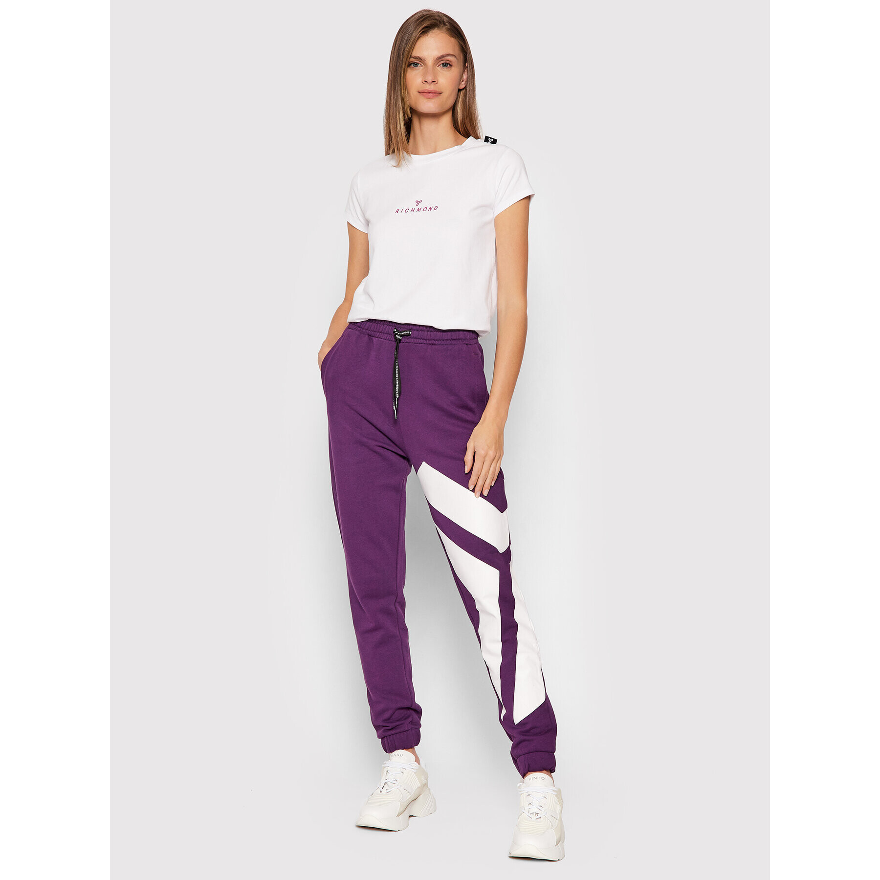 John Richmond Тишърт Lahaina UWA21017TS Бял Regular Fit - Pepit.bg