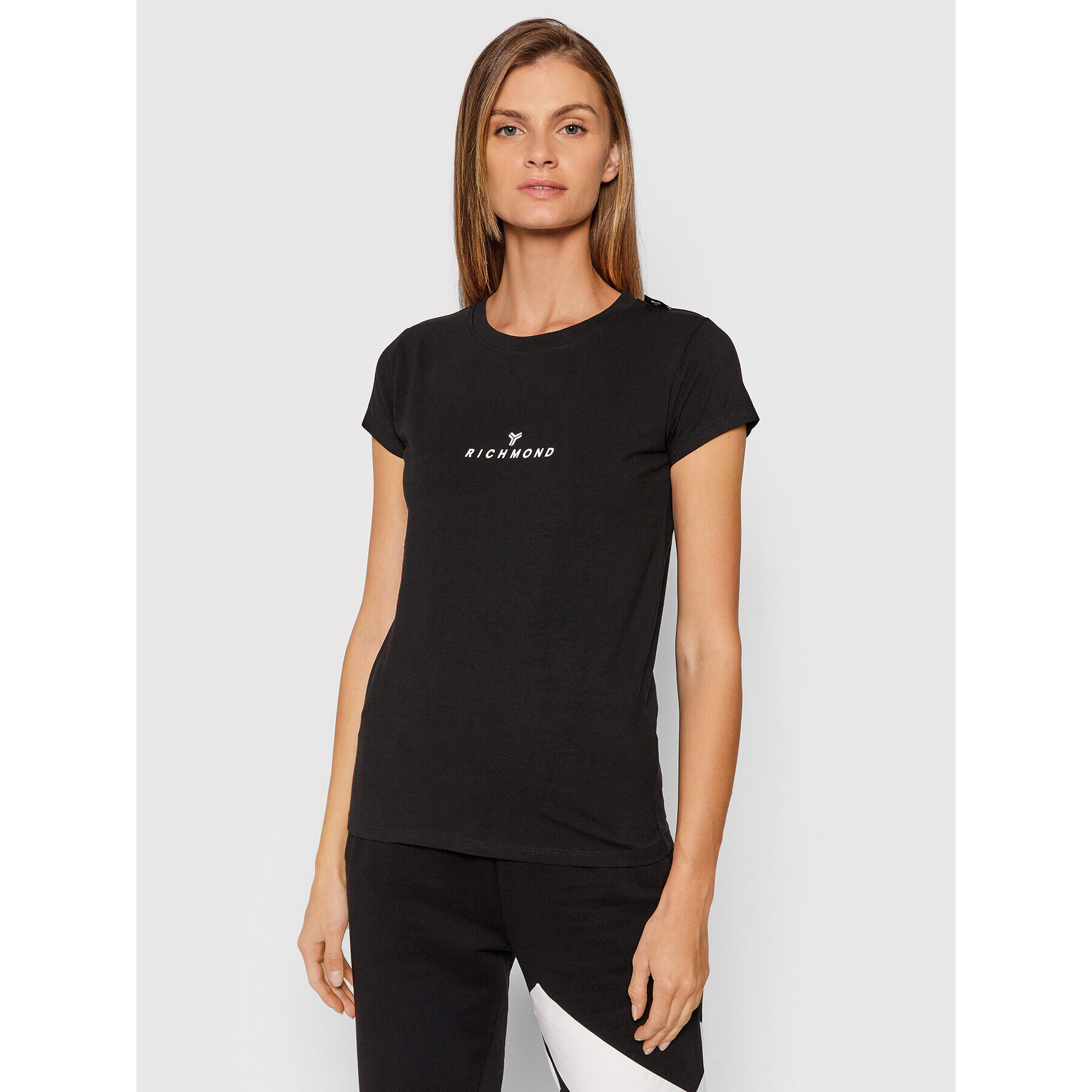 John Richmond Тишърт Lahaina UWA21017TS Черен Regular Fit - Pepit.bg
