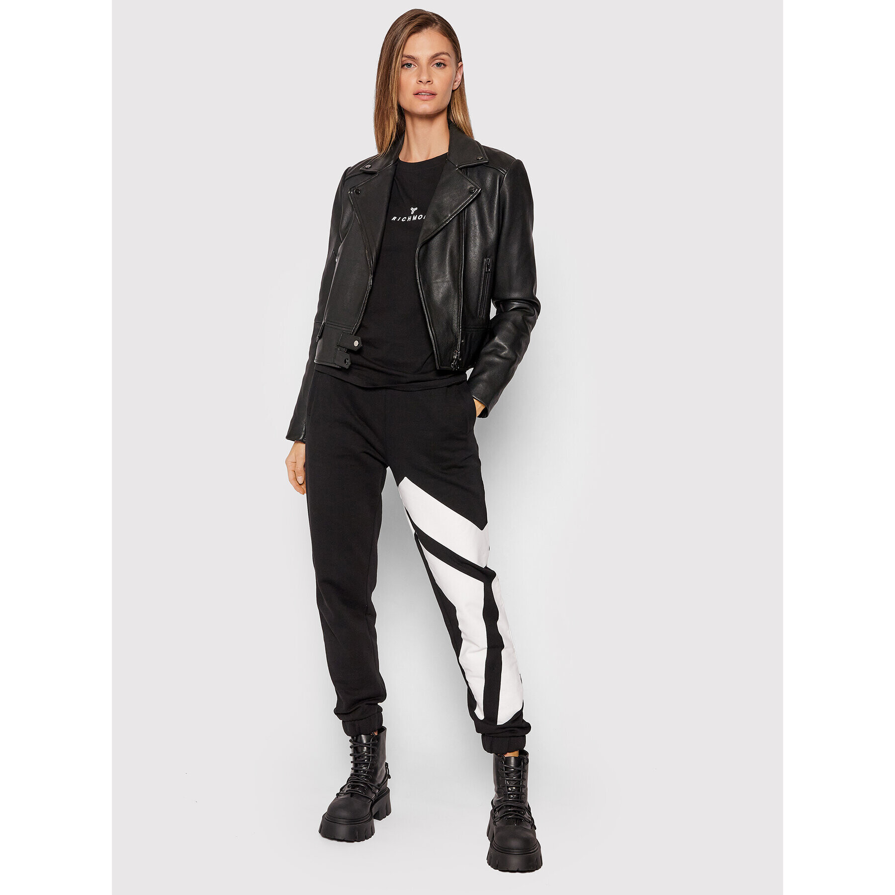 John Richmond Тишърт Lahaina UWA21017TS Черен Regular Fit - Pepit.bg