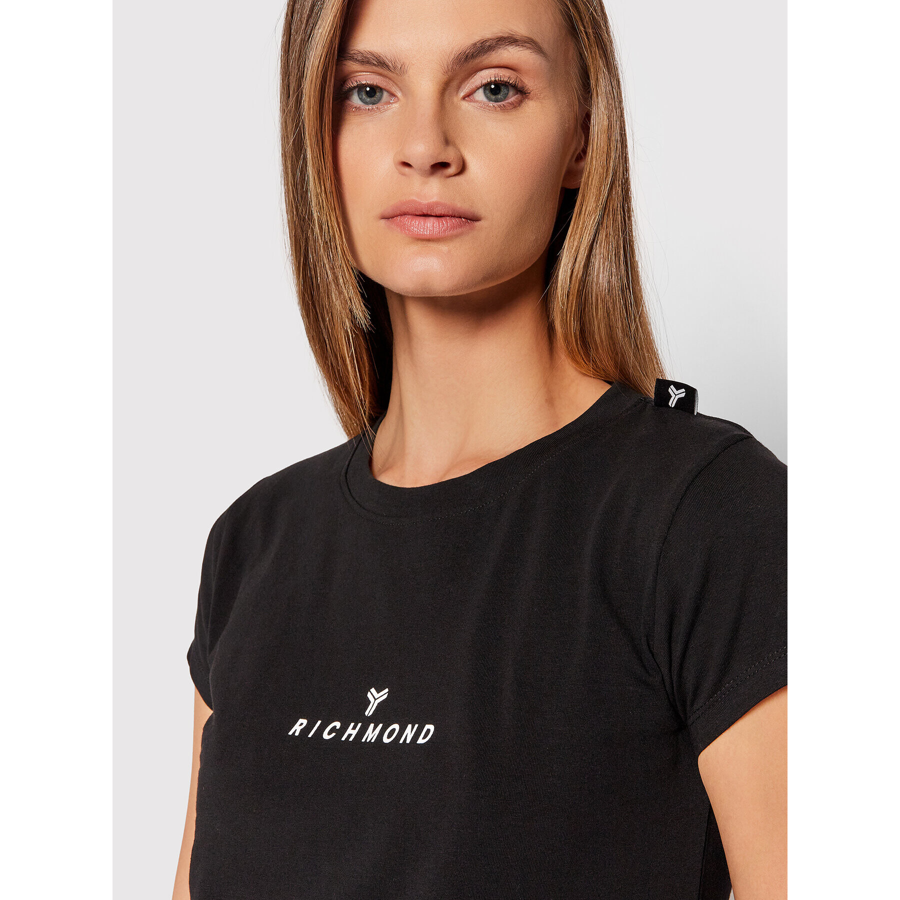 John Richmond Тишърт Lahaina UWA21017TS Черен Regular Fit - Pepit.bg