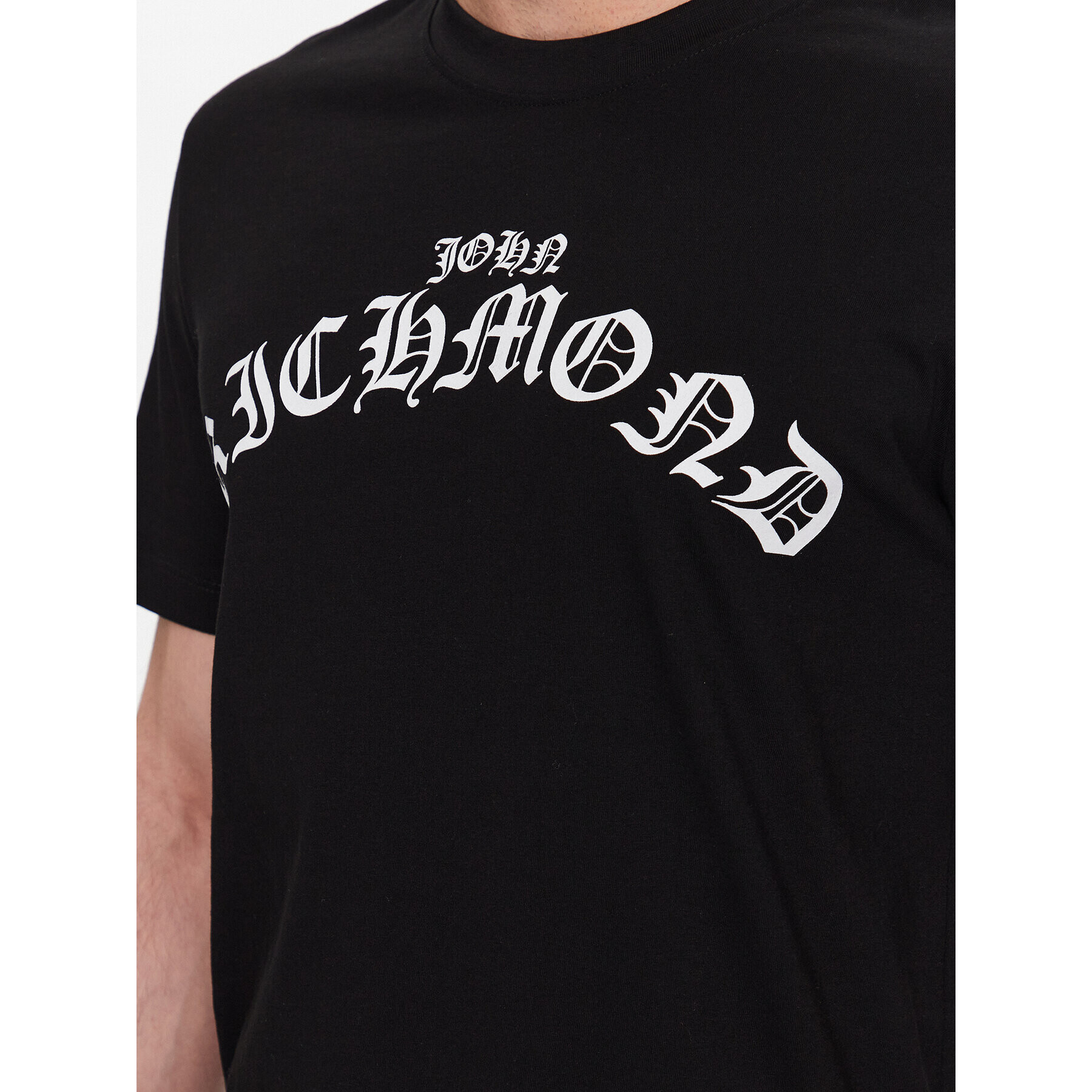 John Richmond Тишърт Levadia RMP23232TS Черен Regular Fit - Pepit.bg