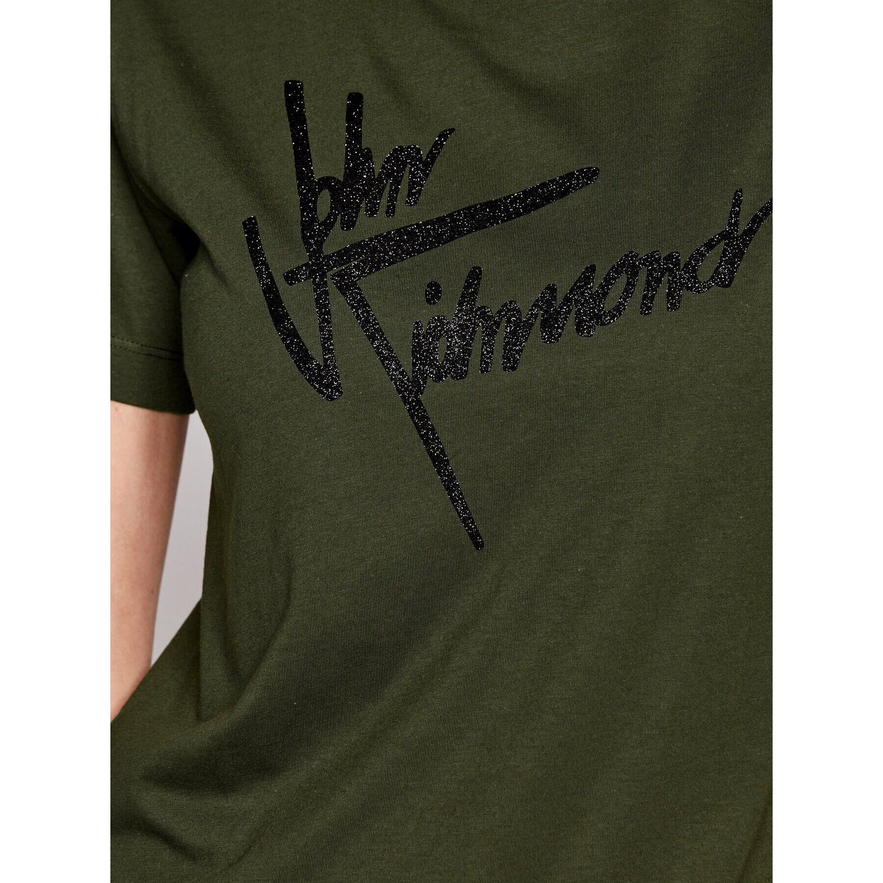 John Richmond Тишърт Likart RWA20384TS Зелен Regular Fit - Pepit.bg