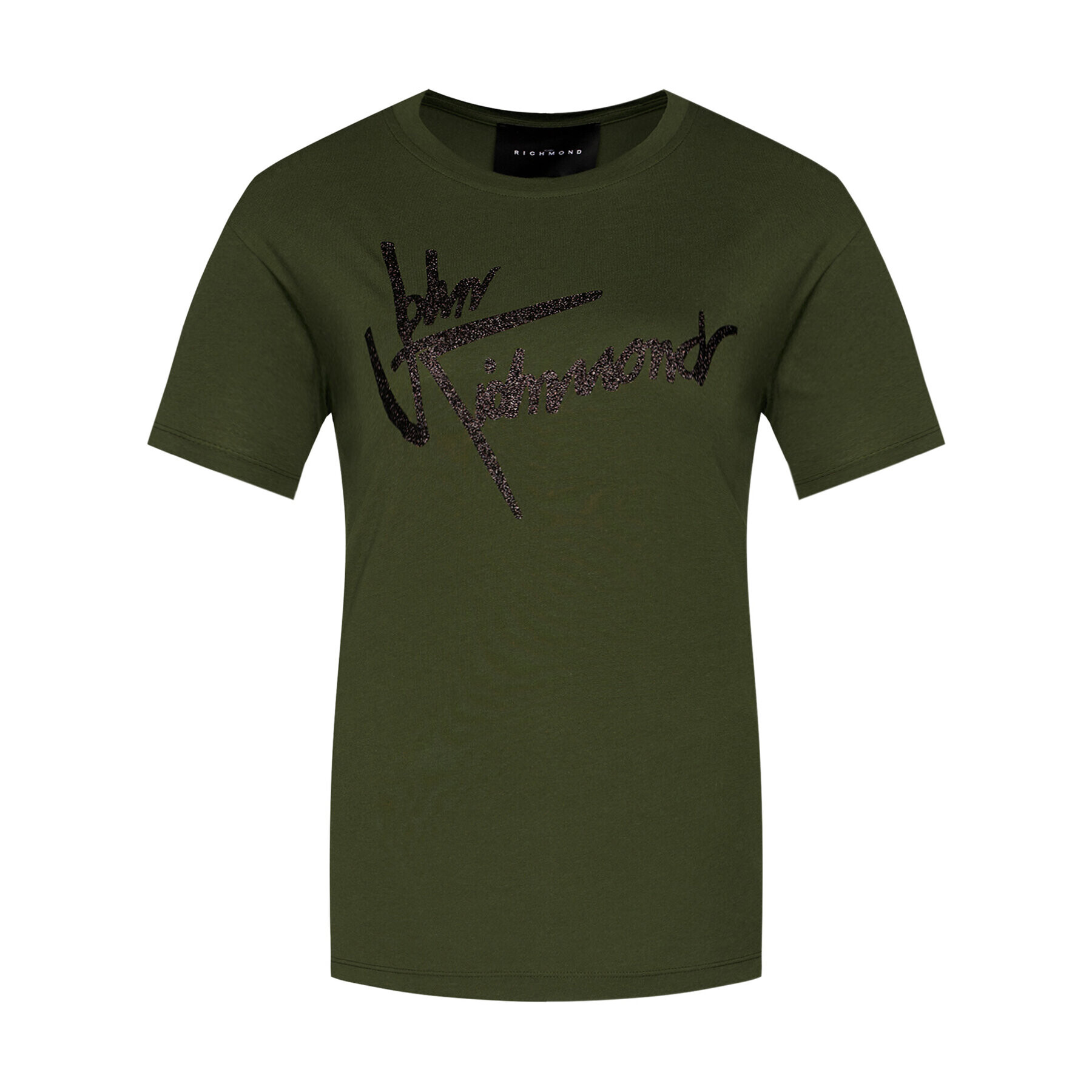 John Richmond Тишърт Likart RWA20384TS Зелен Regular Fit - Pepit.bg