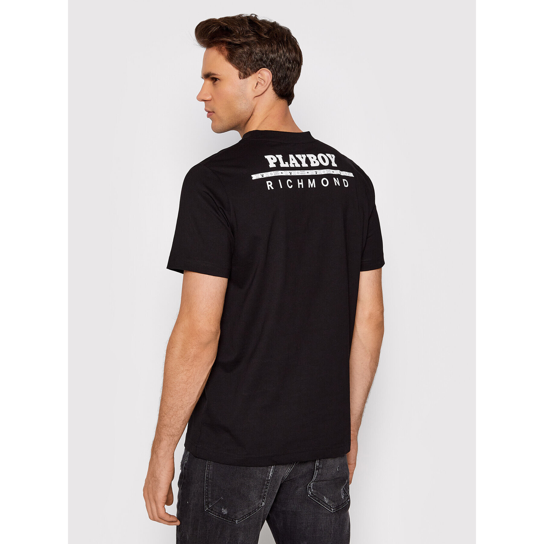 John Richmond Тишърт Lonies HMP22141TS Черен Regular Fit - Pepit.bg