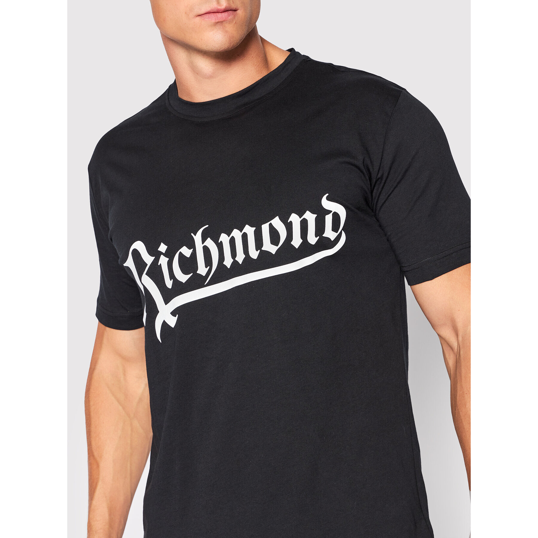 John Richmond Тишърт RMA22091TS Черен Regular Fit - Pepit.bg