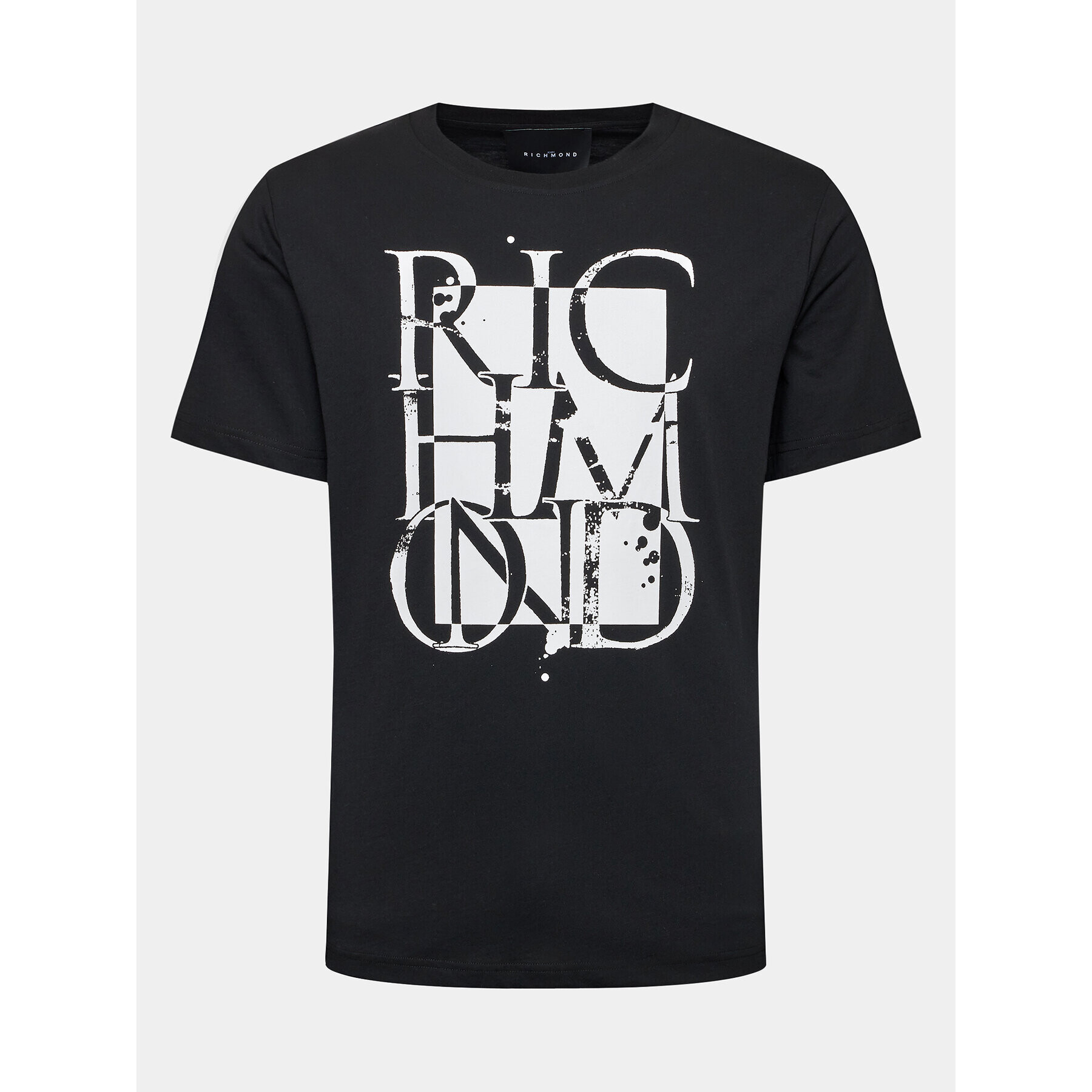 John Richmond Тишърт RMP21022TS Черен Relaxed Fit - Pepit.bg