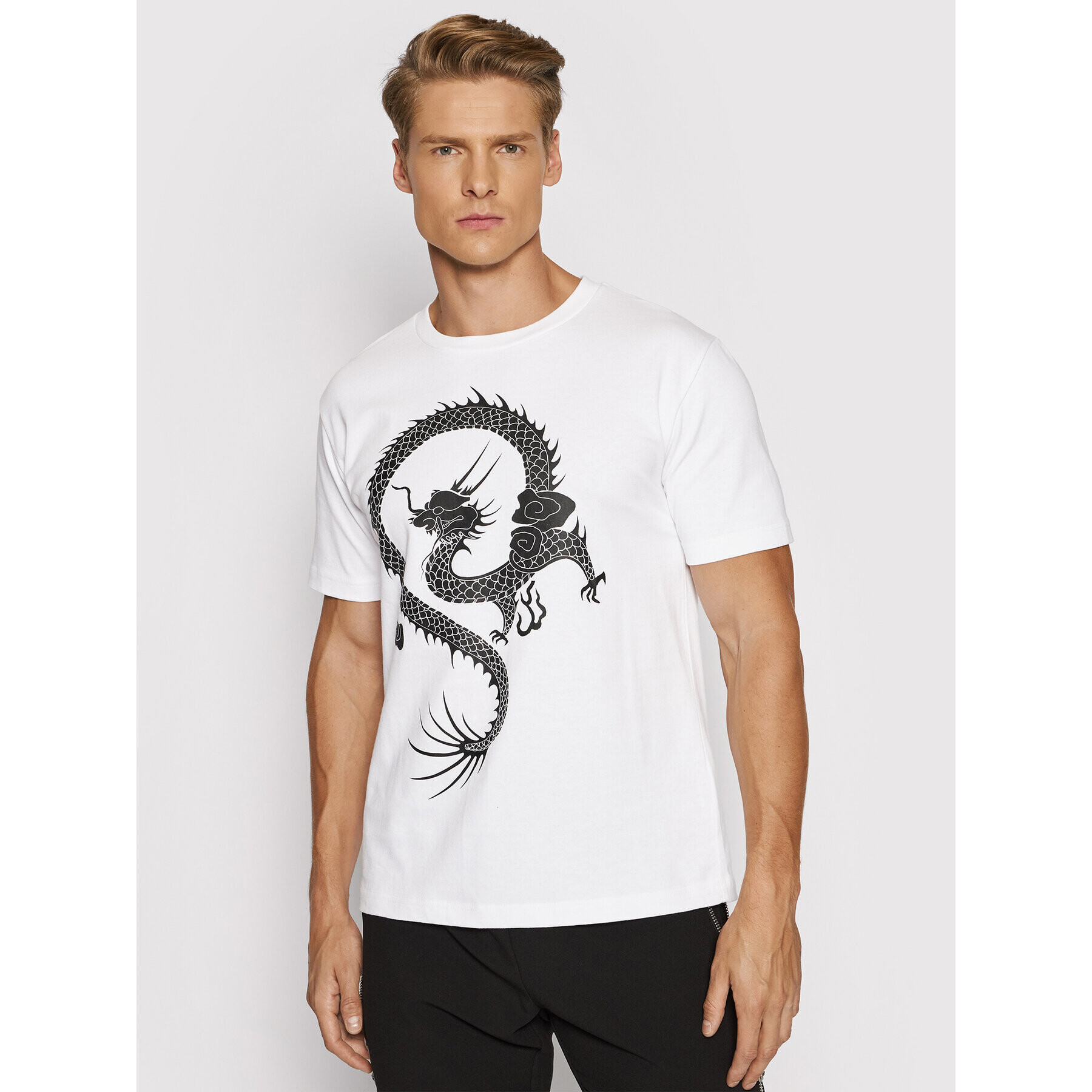 John Richmond Тишърт UMA21042TS Бял Regular Fit - Pepit.bg