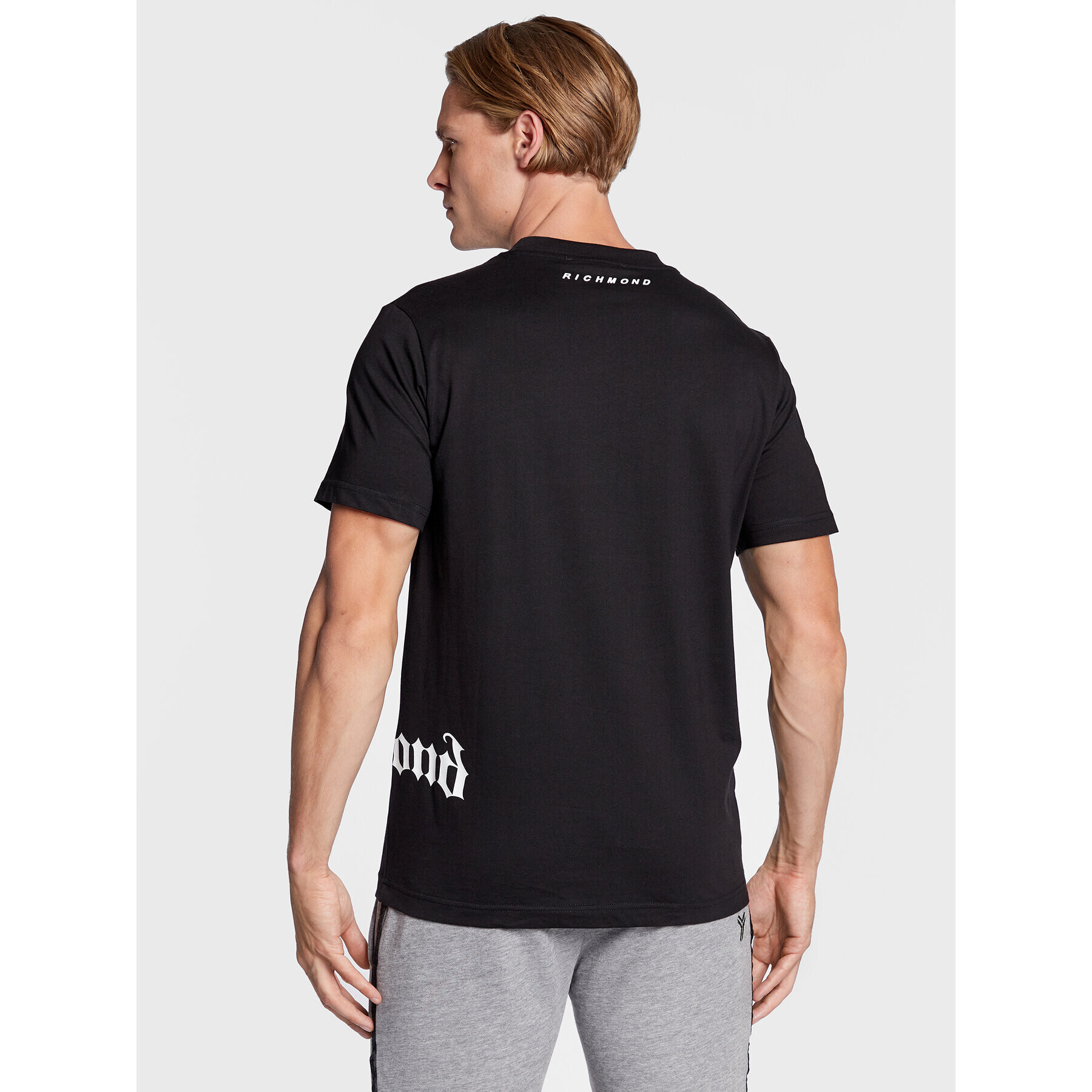 John Richmond Тишърт UMA22099TS Черен Regular Fit - Pepit.bg