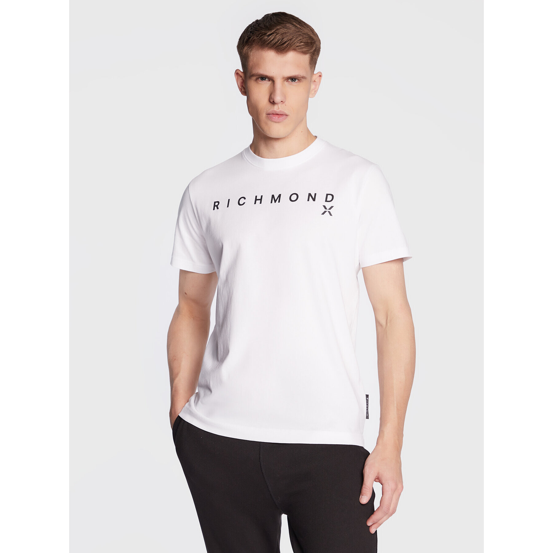 John Richmond Тишърт UMP23024TS Бял Regular Fit - Pepit.bg