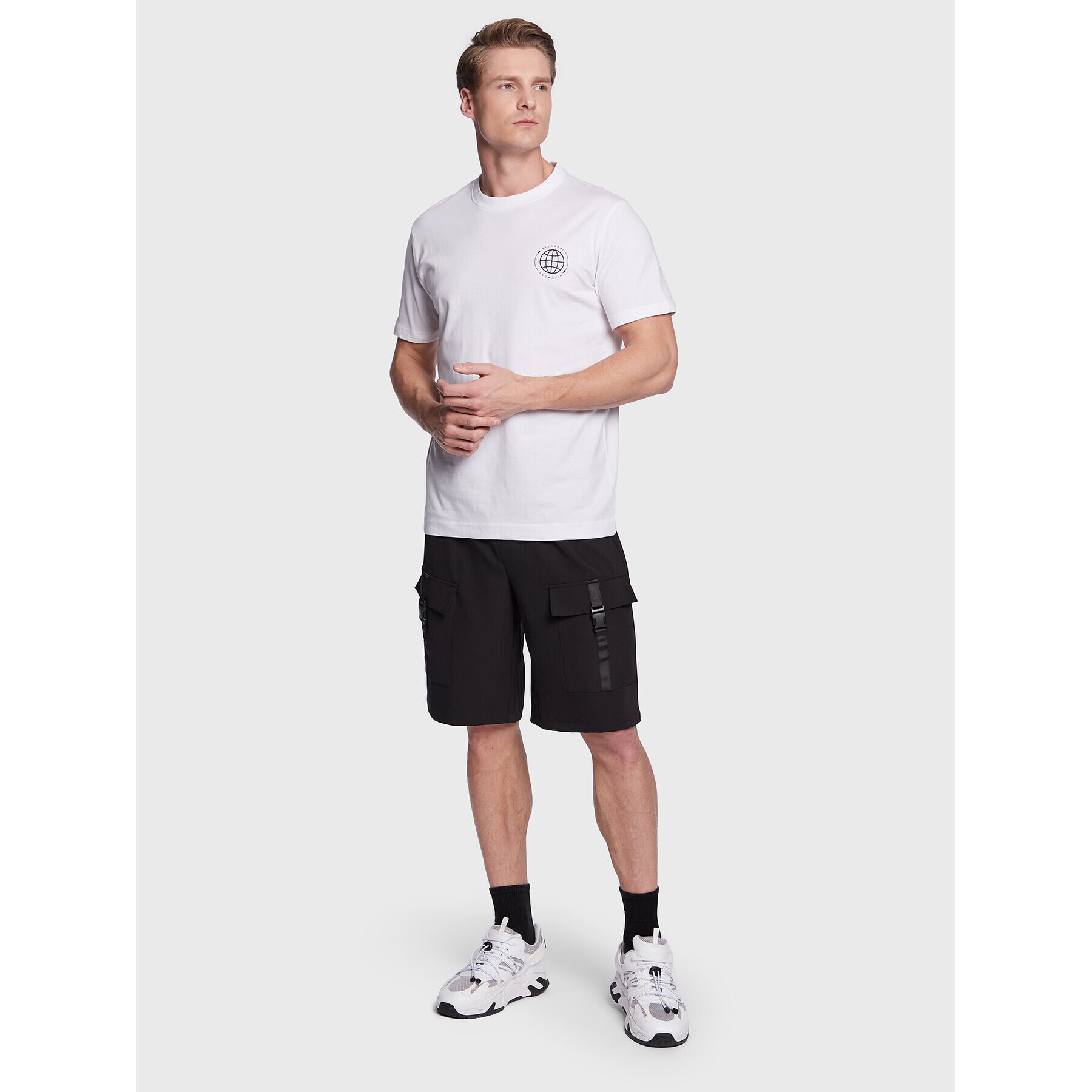 John Richmond Тишърт UMP23086TS Бял Regular Fit - Pepit.bg