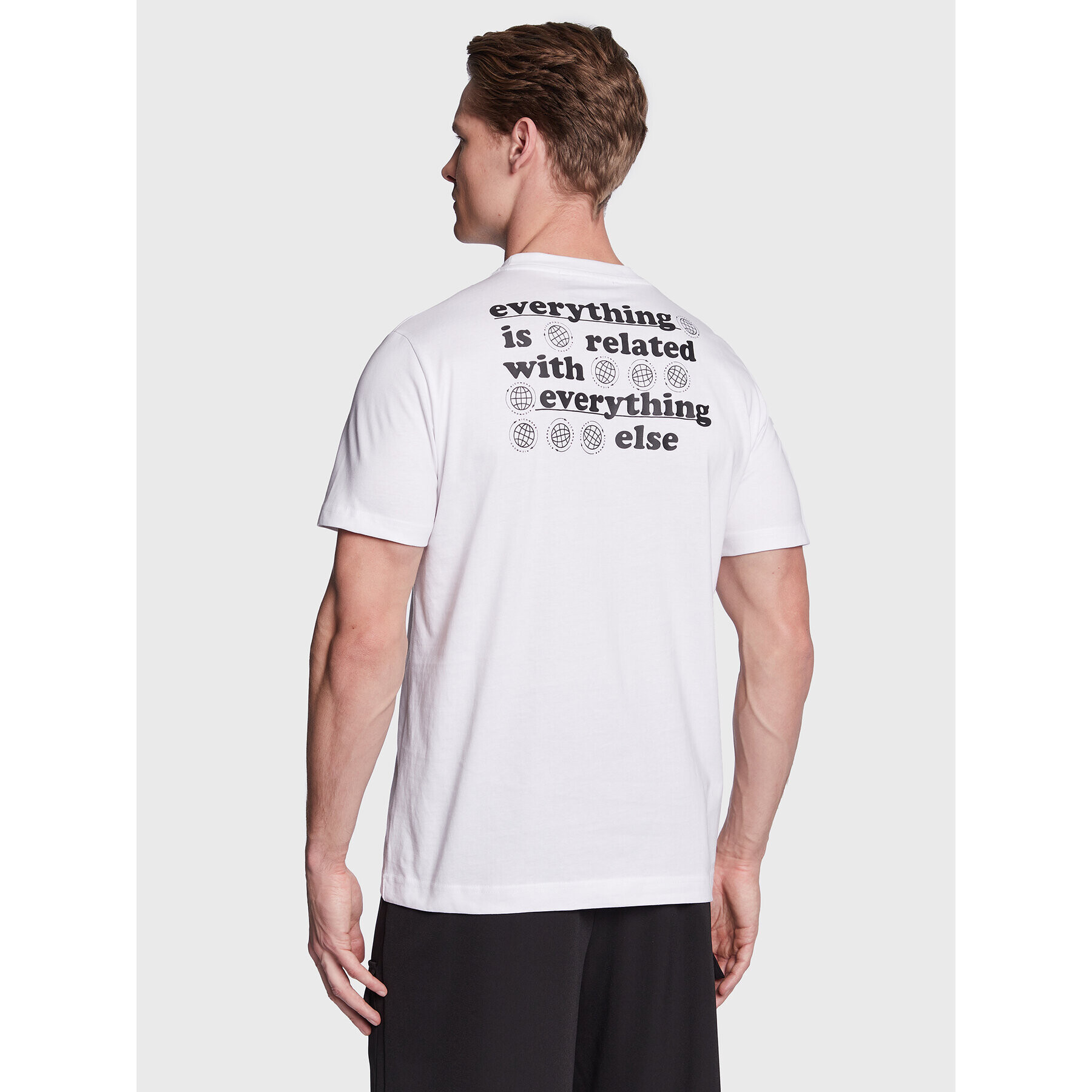 John Richmond Тишърт UMP23086TS Бял Regular Fit - Pepit.bg