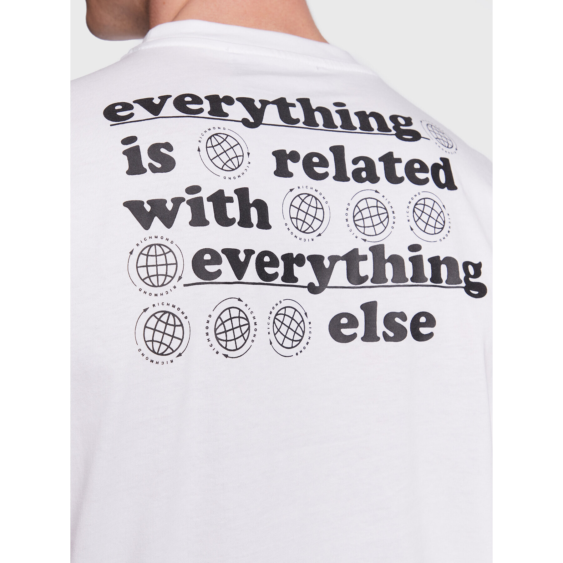 John Richmond Тишърт UMP23086TS Бял Regular Fit - Pepit.bg