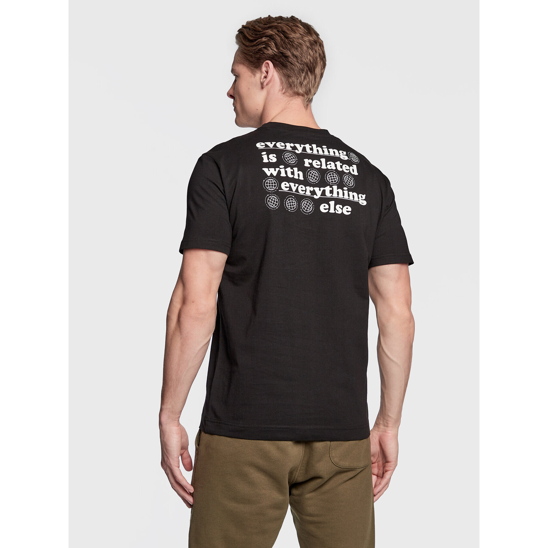 John Richmond Тишърт UMP23086TS Черен Regular Fit - Pepit.bg