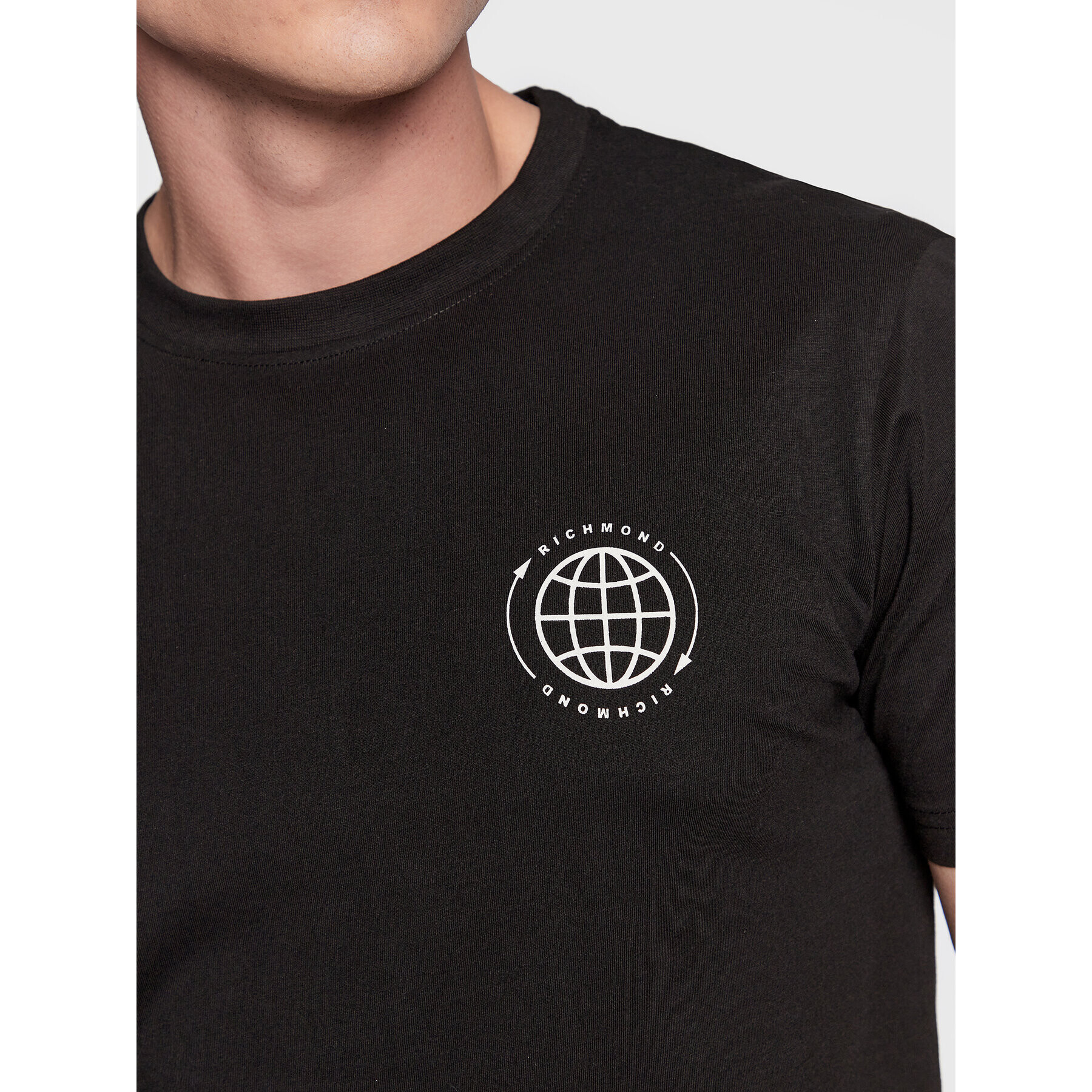 John Richmond Тишърт UMP23086TS Черен Regular Fit - Pepit.bg